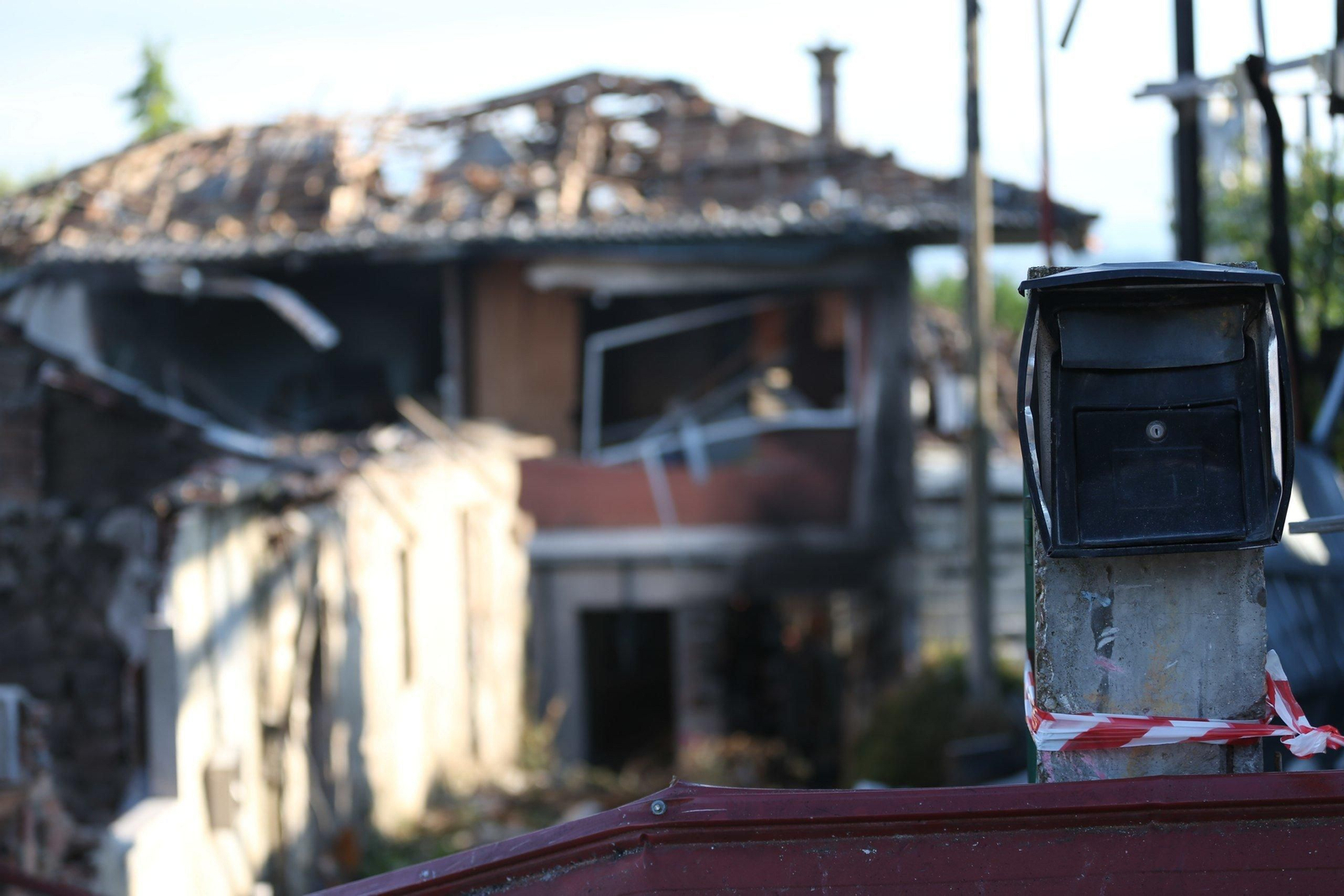 La 'zona cero' de la explosión de Tui  Alberte 01