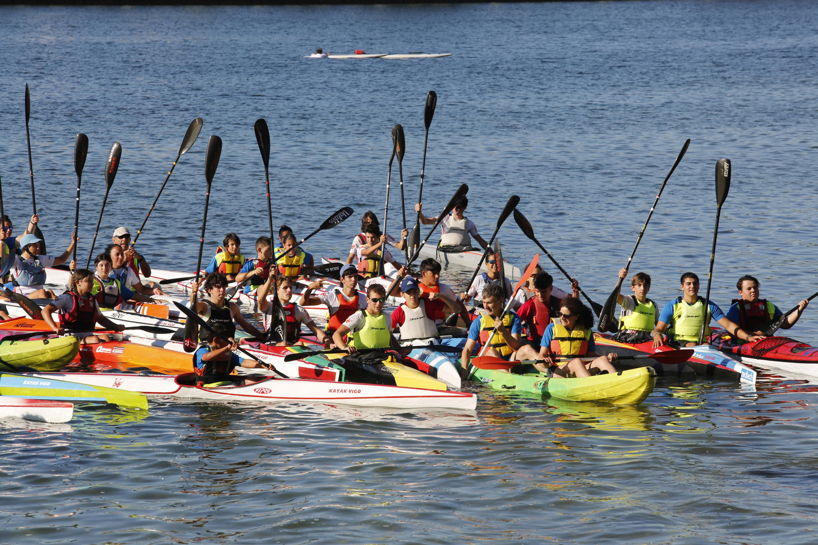 La jornada de entrenamiento especial de la mano de +Deporte Atlántico y el club de piragüismo Kayak Vigo
