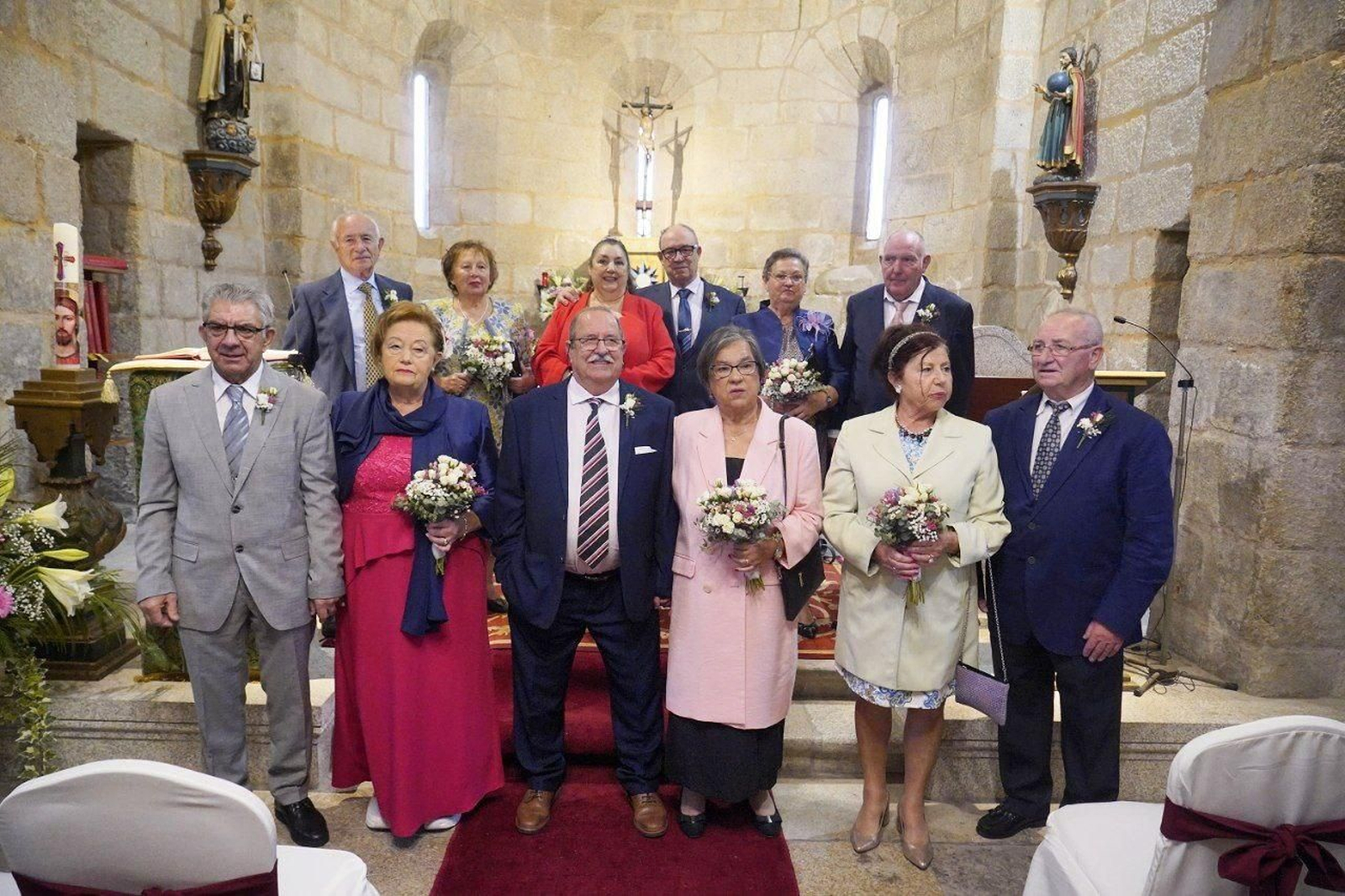 Las bodas de oro celebradas en Coruxo. // J.V. Landín