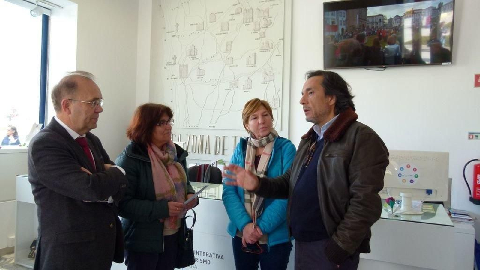 El alcalde de Ponteareas y el concejal de Turismo de Braga.