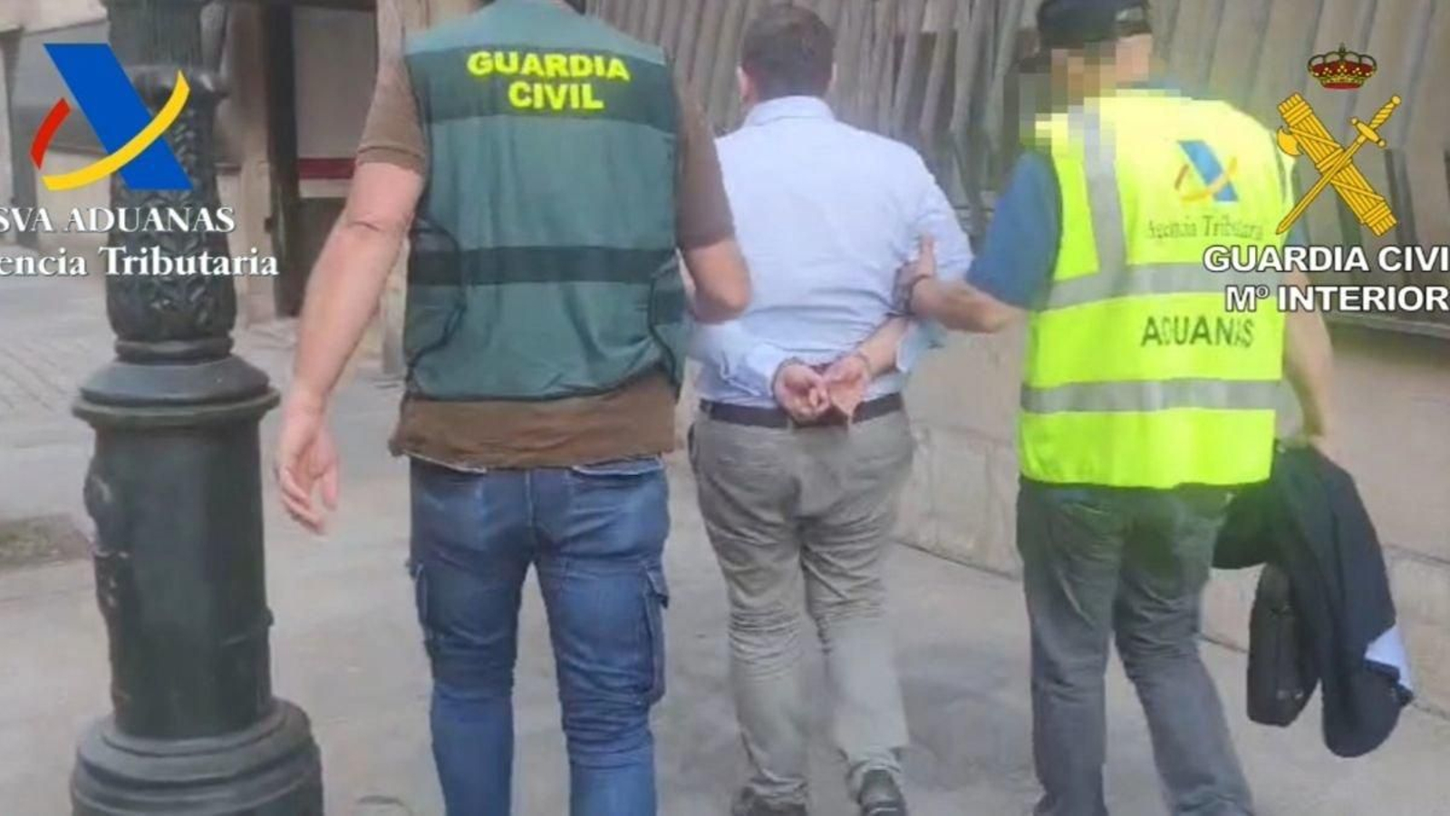 Imagen del detenido en Vigo, durante la segunda fase de la ‘Operación Vozka’.
