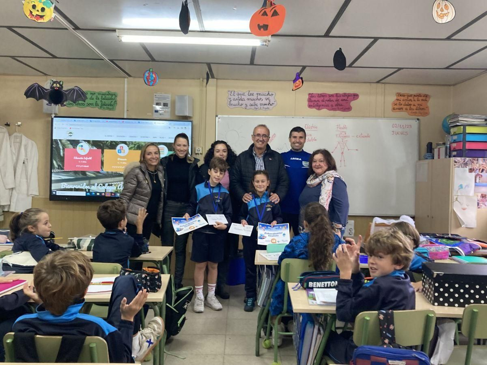 La entrega de los premios ayer en el CPI Ángel da Guarda.