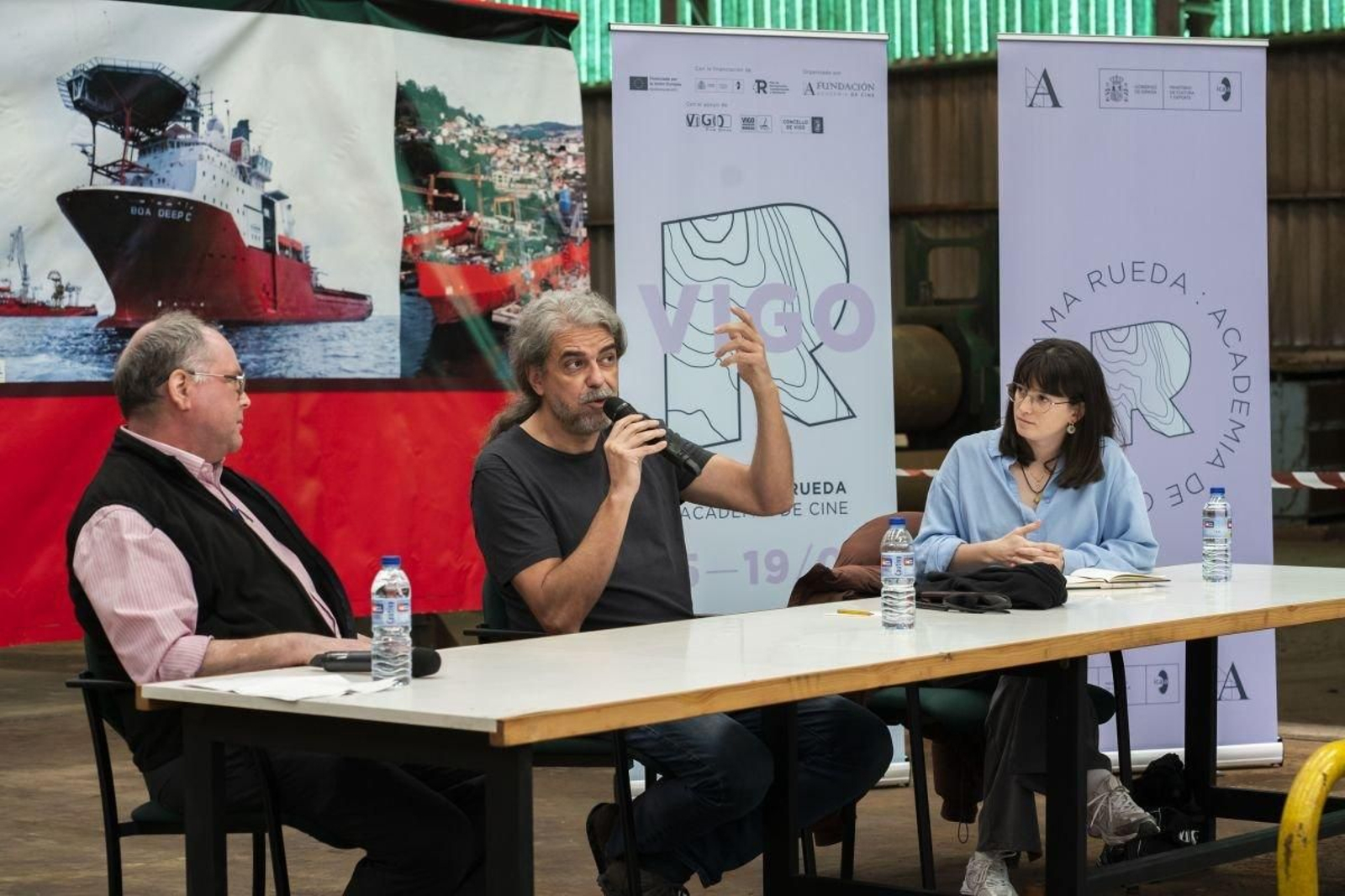 Fernando León de Aranoa, ayer en Vigo.