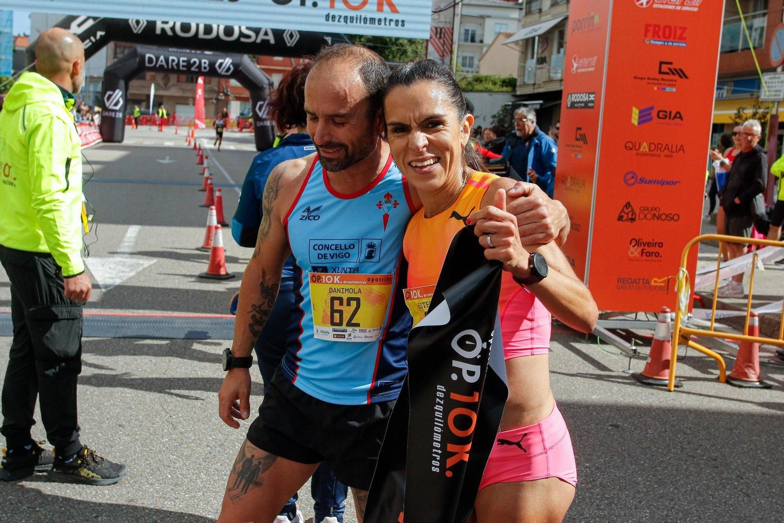 Ester Navarrete en la carrera Popular 10K O Porriño.