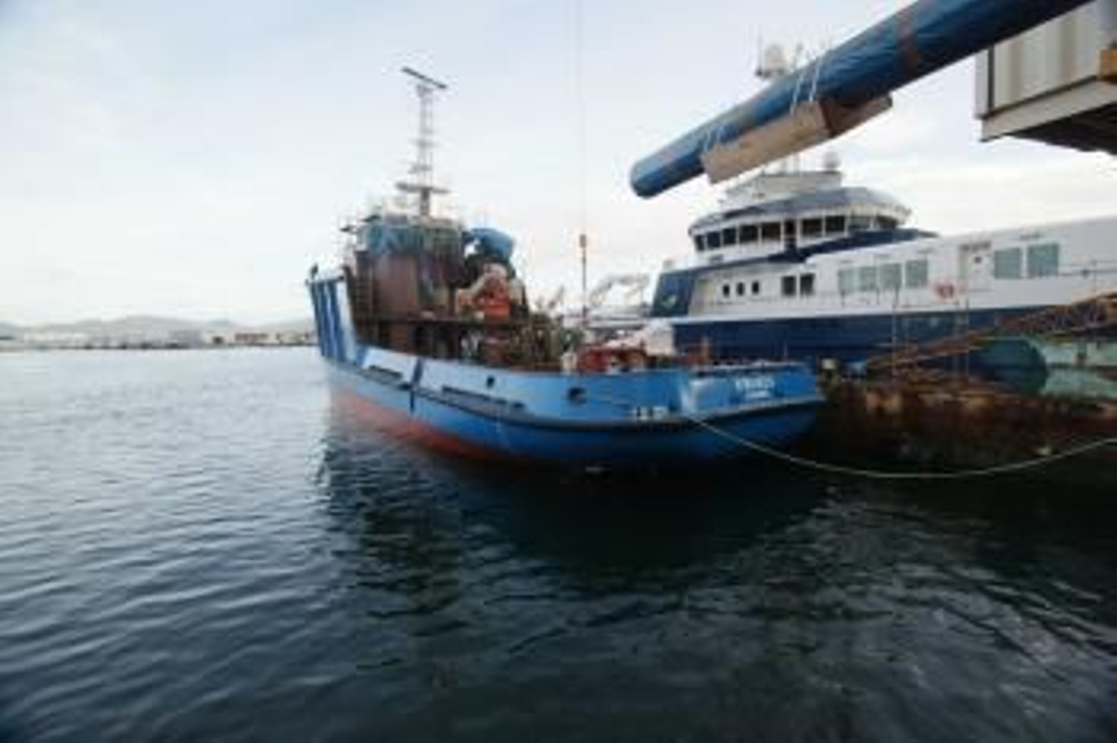 El astillero vigués Cardama botó ayer el buque 'Kwanza'.