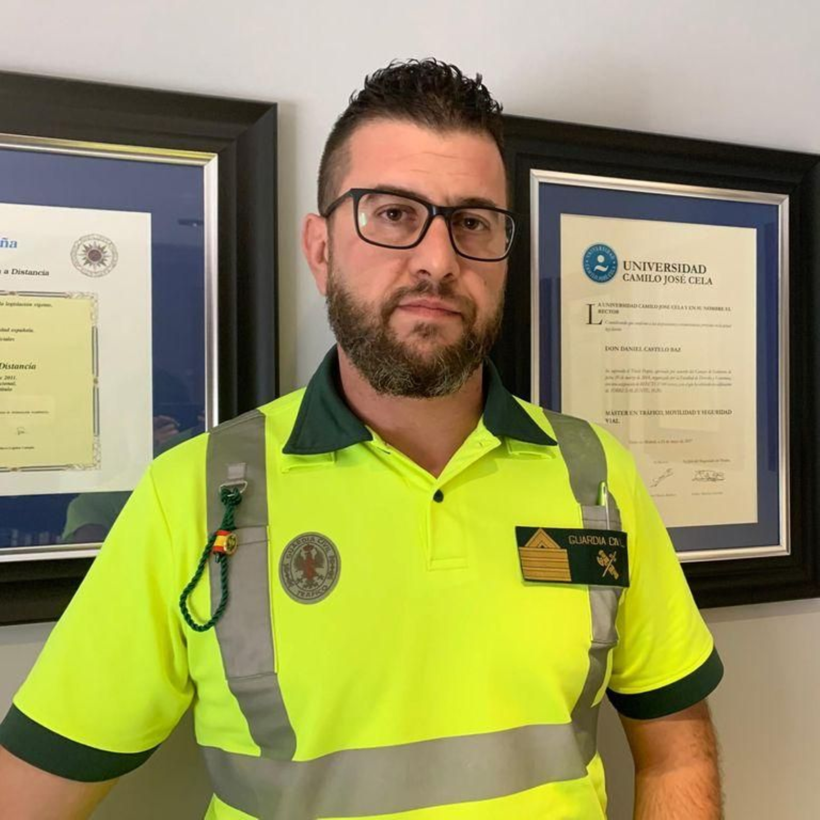 El sargento primero del destacamento de Tráfico de Porriño.