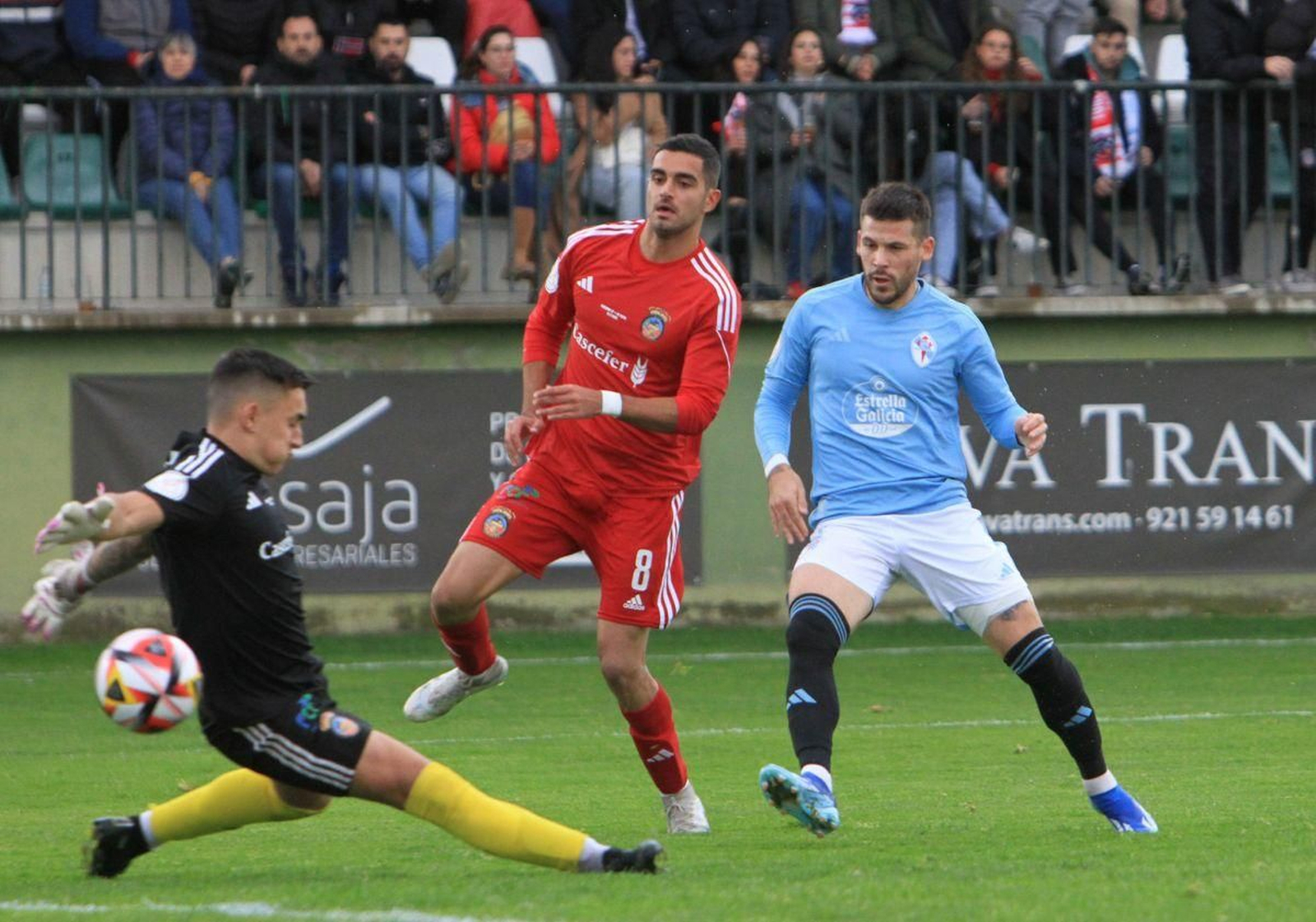 El Celta superó al Turégano segoviano en la primera ronda de la Copa del Rey.