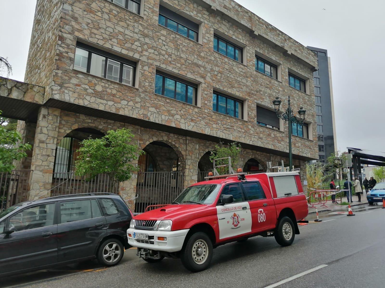 El estado de la fachada esta mañana // Vicente Alonso