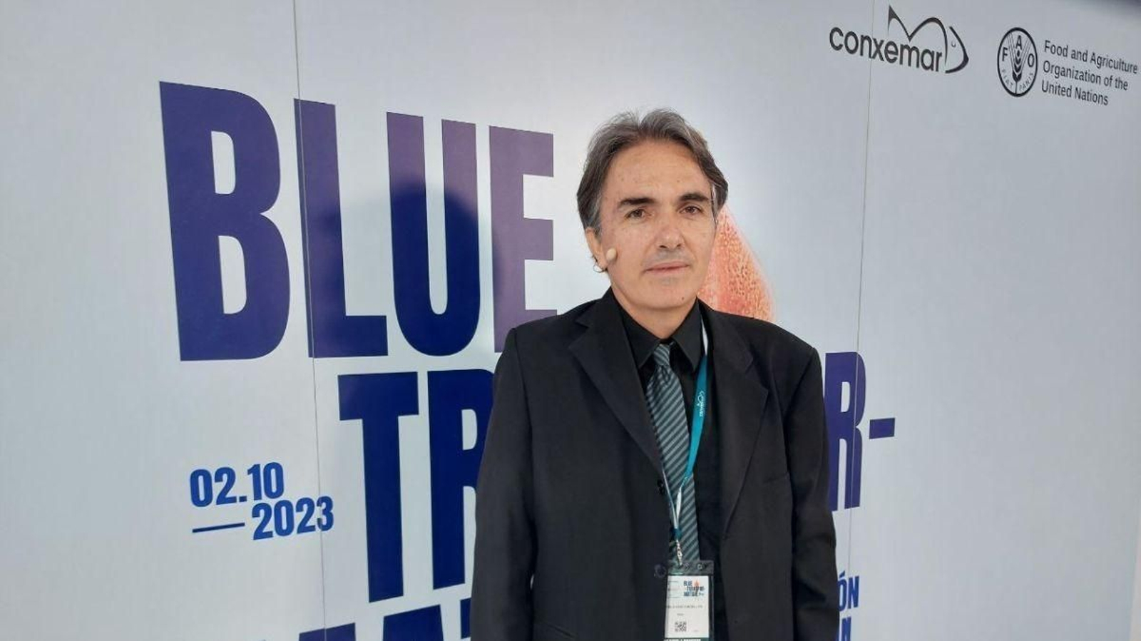 El oficial de Pesca de la FAO, Marcelo Vasconcellos, ayer en Vigo durante el congreso de Conxemar.