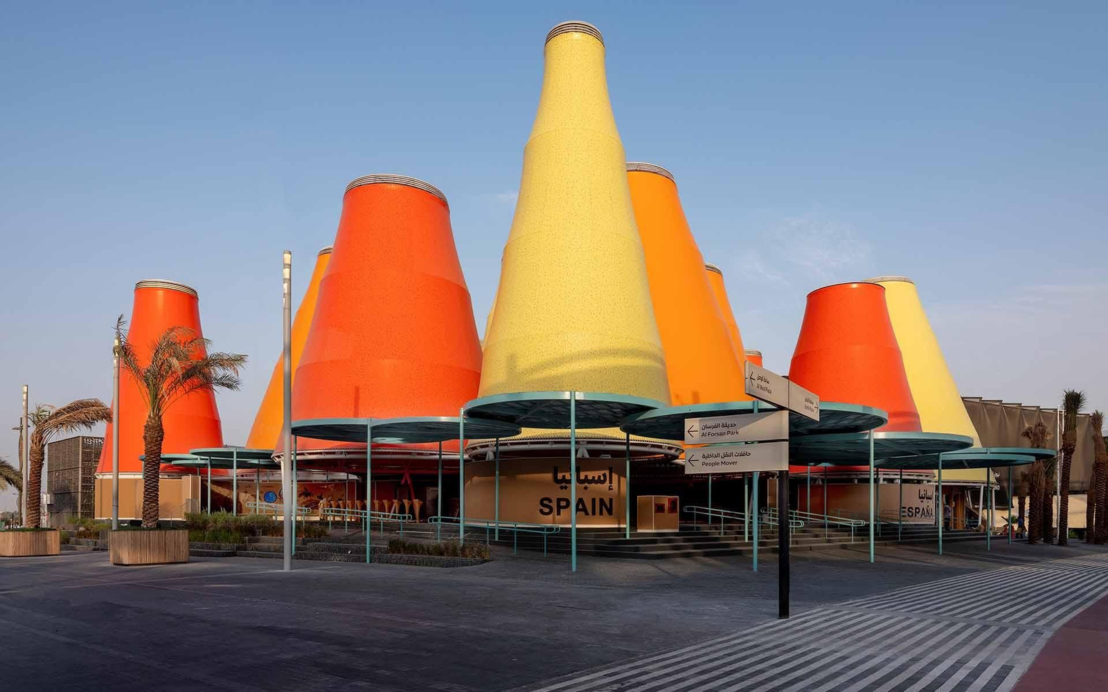 DUBÁI (EMIRATOS ÁRABES UNIDOS), 29/09/2021.- Vista del pabellón de España en la Expo de Dubái, que se inaugurará el día 1 bajo el lema "inteligencia para la vida", y está dedicado a la sostenibilidad conjugando la innovación y la tradición del país, incluida la conexión con la cultura árabe de Al Andalus. EFE/ Pabellón de España En Dubái/Katarina Premfors SOLO USO EDITORIAL/SOLO DISPONIBLE PARA ILUSTRAR LA NOTICIA QUE ACOMPAÑA (CRÉDITO OBLIGATORIO)
