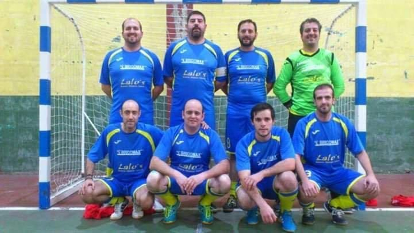 Foto del Baíña FS  con el portero Marcos VS