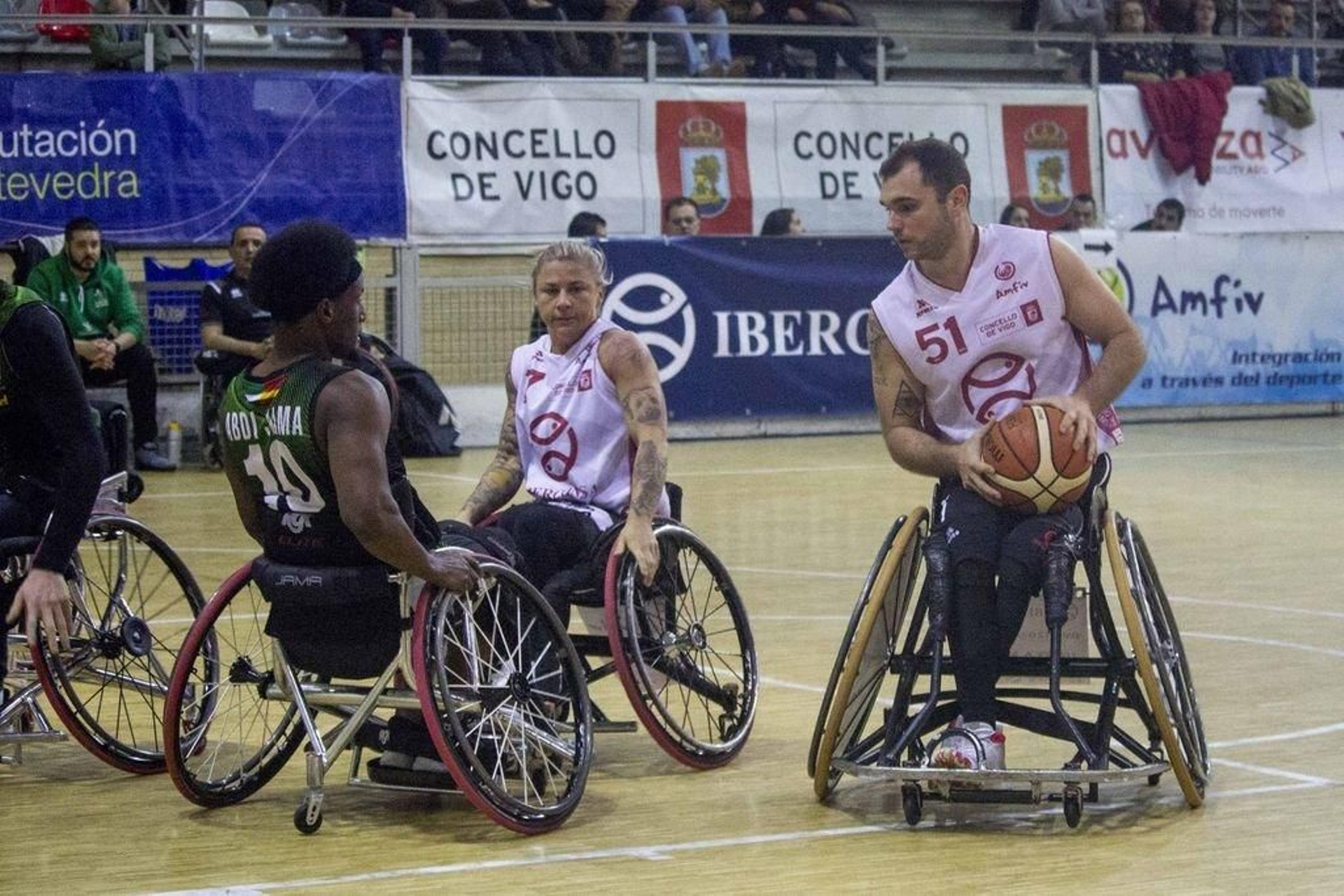 Shelley Cronau y Agustín Alejos, en el anterior choque del Amfiv.