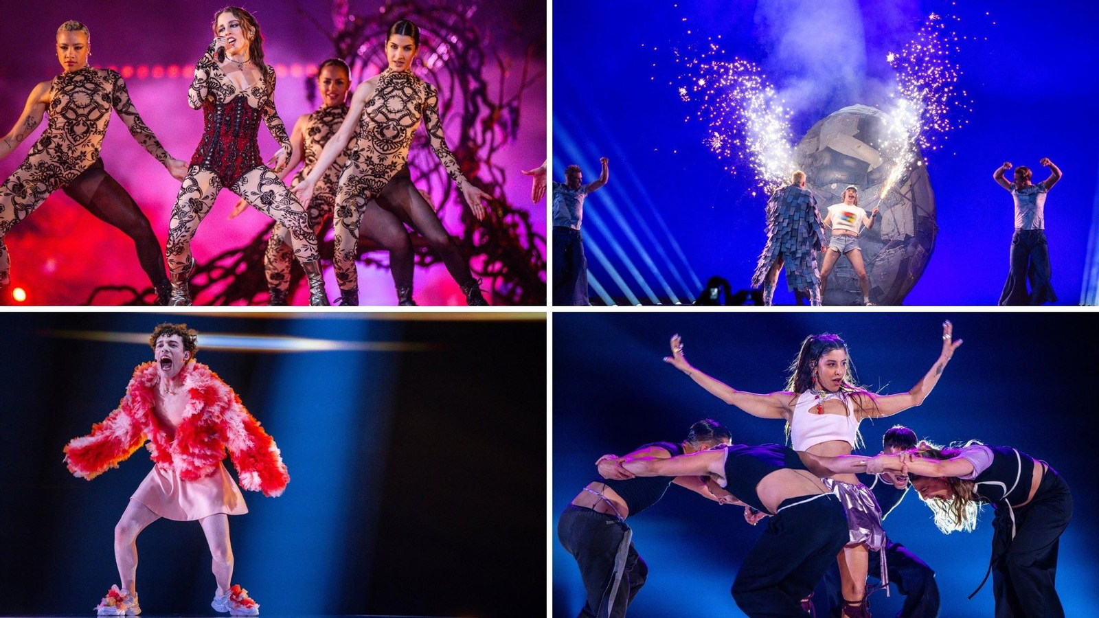 Italia, Finlandia, Suiza y Grecia en las semifinales de Eurovisión. // EP