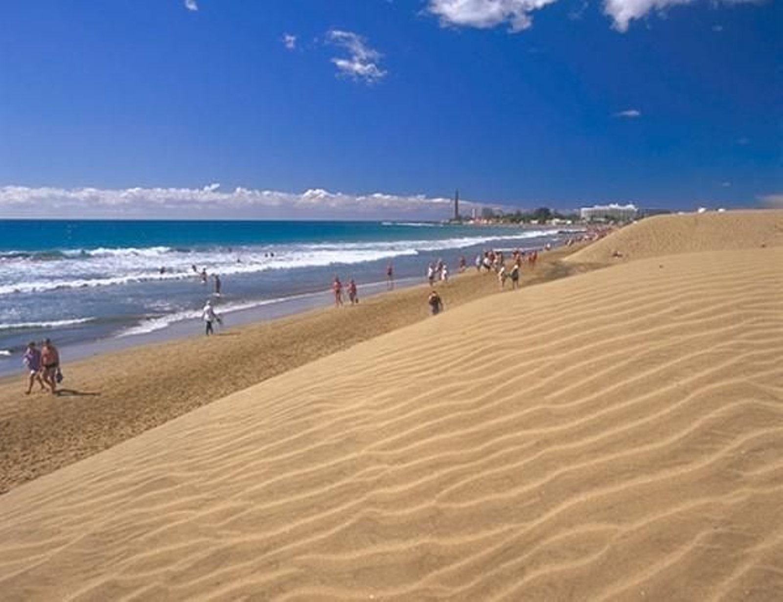 El tren subterráneo unirá la capital grancanaria con la playa de Maspalomas.
