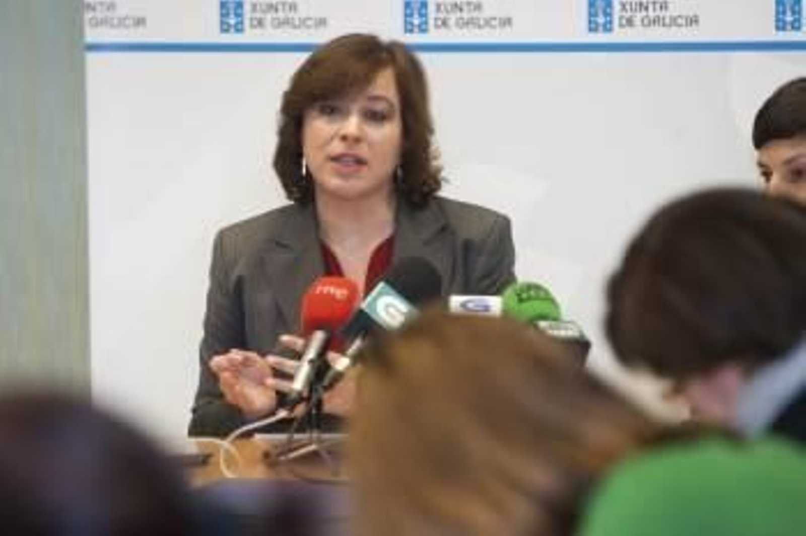 López Abella, en la presentación del plan de ayudas contra la violencia machista. (Foto: XOÁN CRESPO)