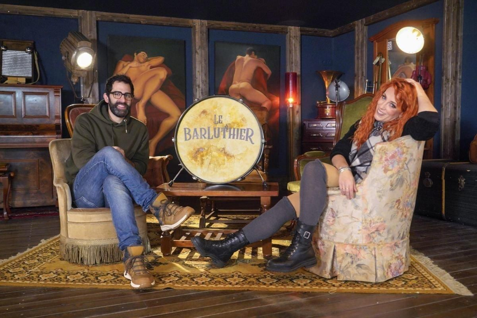 Chucho González y Miriam Rodríguez, en el espacio creado por La Luthería.