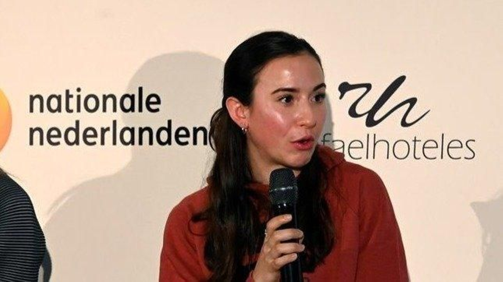 Carmela Cardama, ayer, en la rueda de prensa de la San Silvestre.