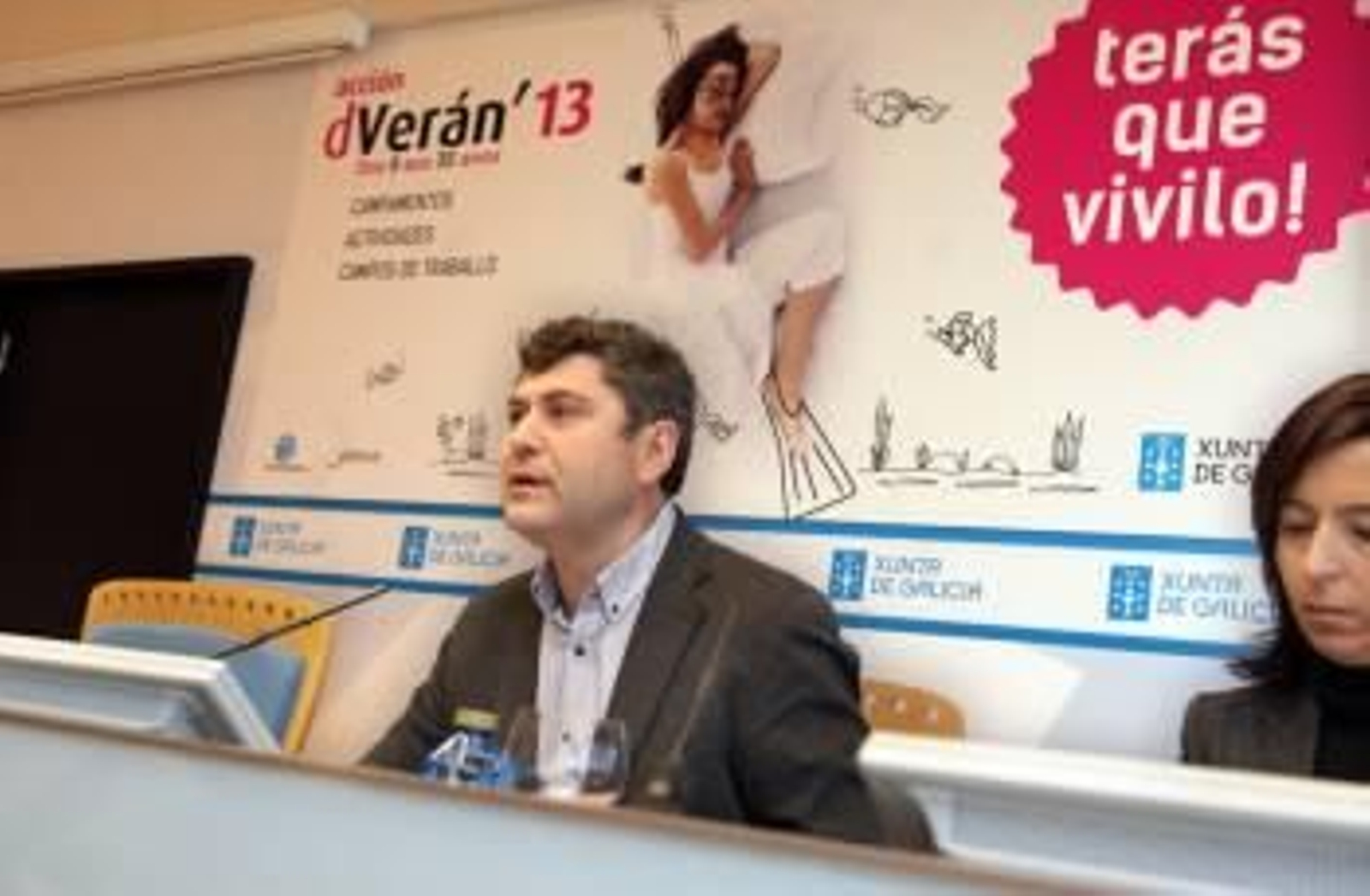 Ovidio Rodeiro, durante la presentación de la campaña de verano de la Xunta. (Foto: CONCHI PAZ)