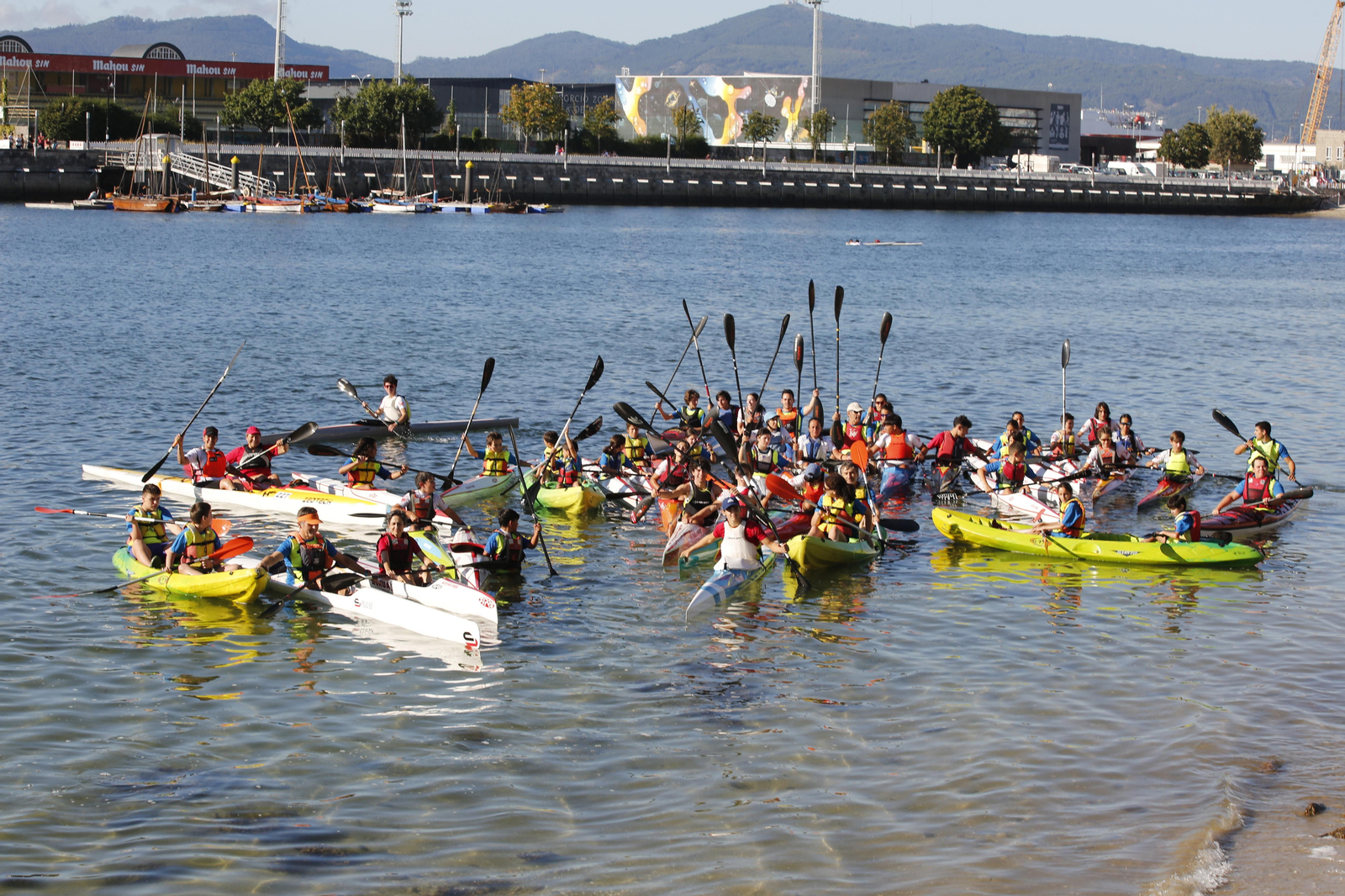 La jornada de entrenamiento especial de la mano de +Deporte Atlántico y el club de piragüismo Kayak Vigo