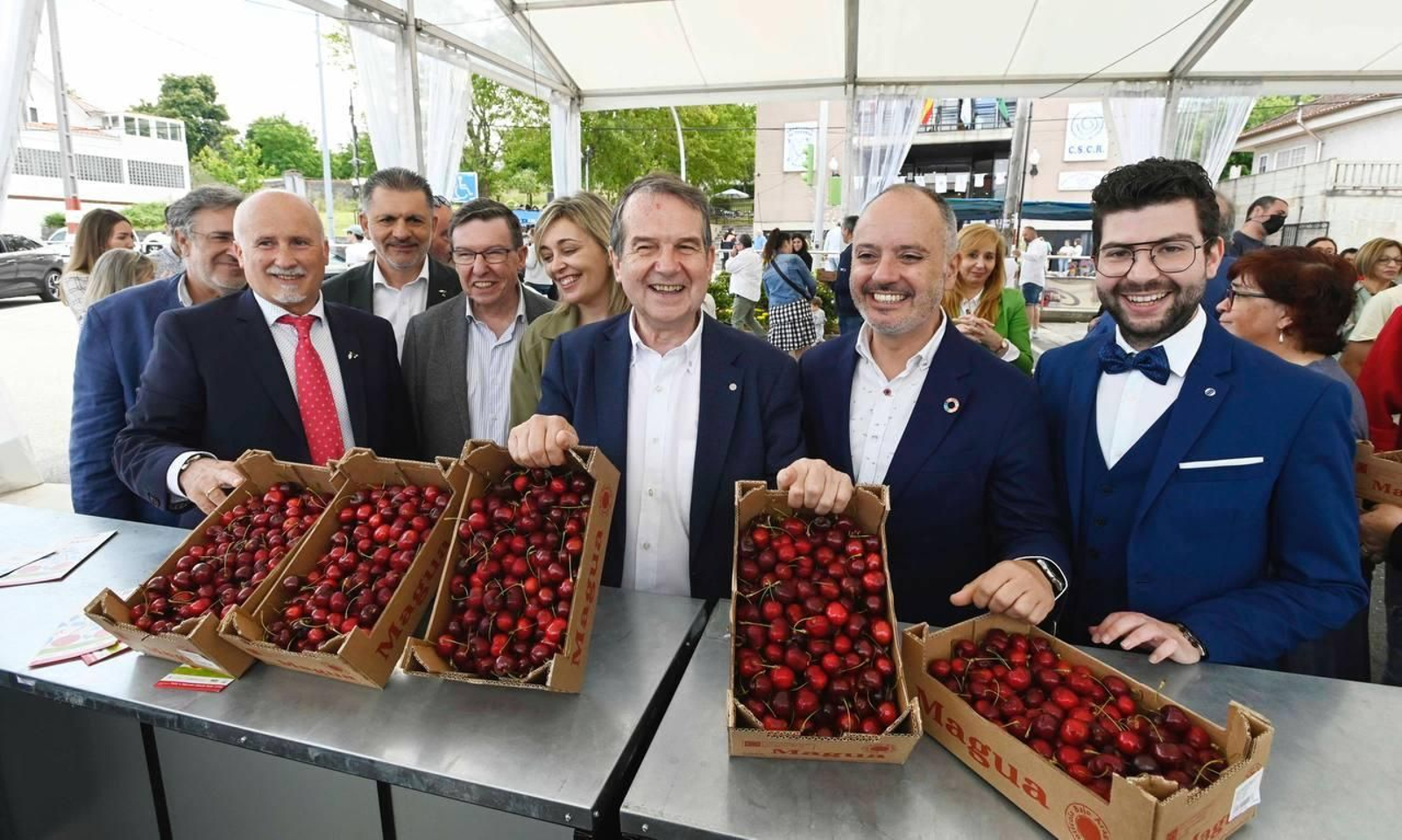 Más de 4.000 kilos han sido repartidos en esta Festa da Cereixa