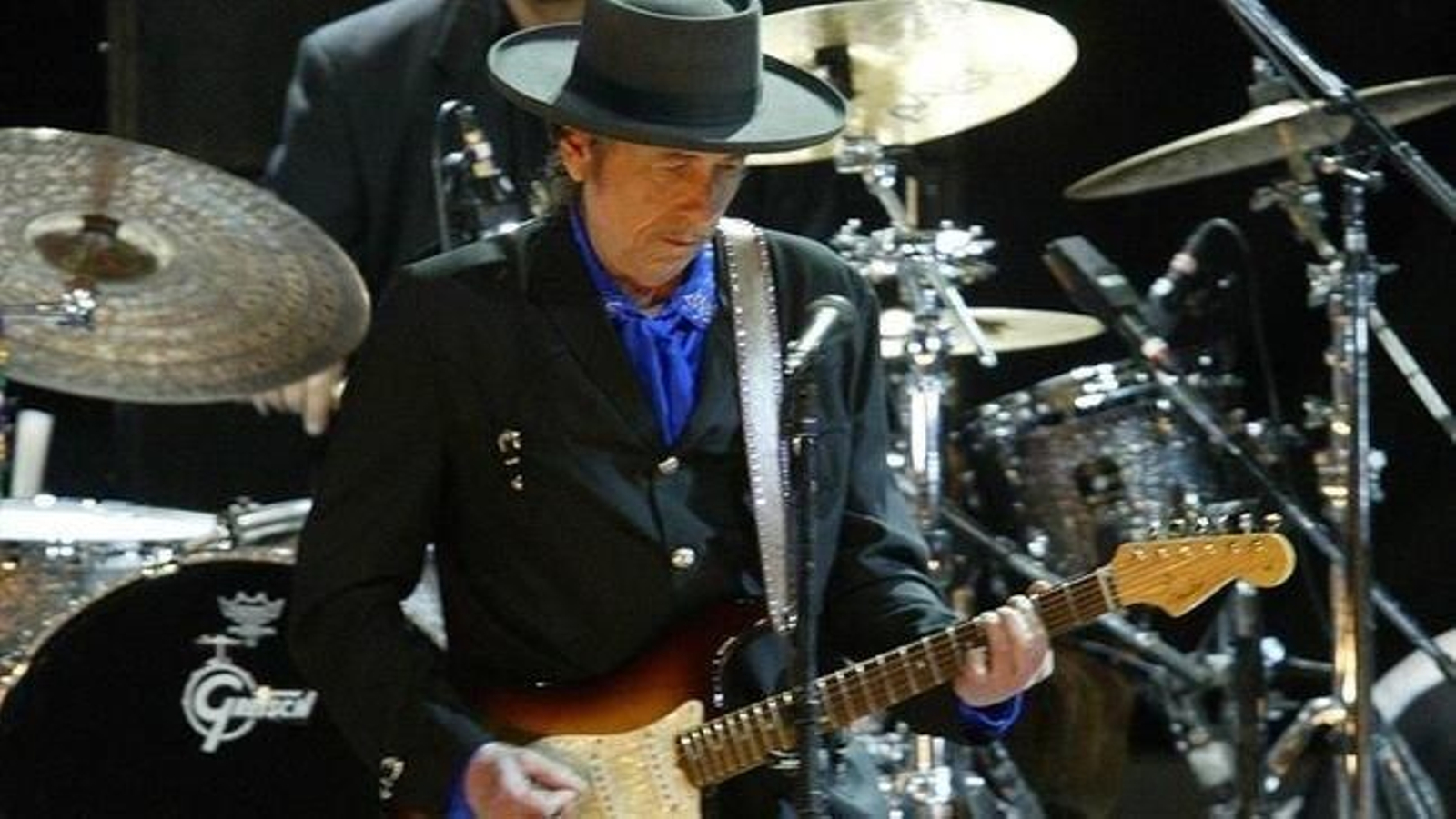 Bob Dylan, durante su actuación en el Auditorio Nacional.