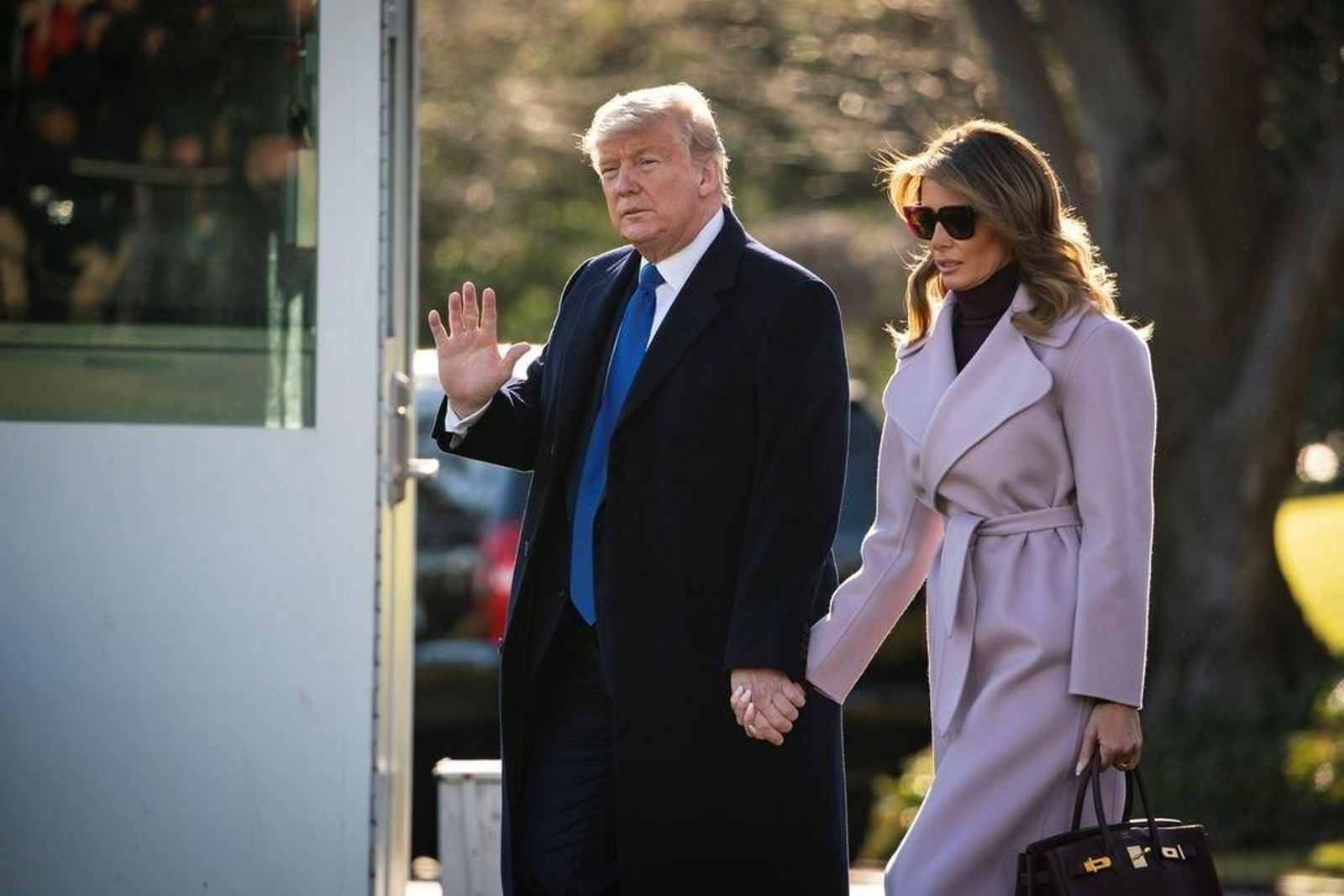 El mandatario norteamericano pasó el fin de semana en Florida con su esposa Melania.