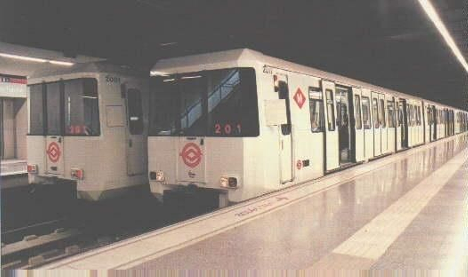 Estación de metro Sagrada Familia de Barcelona.