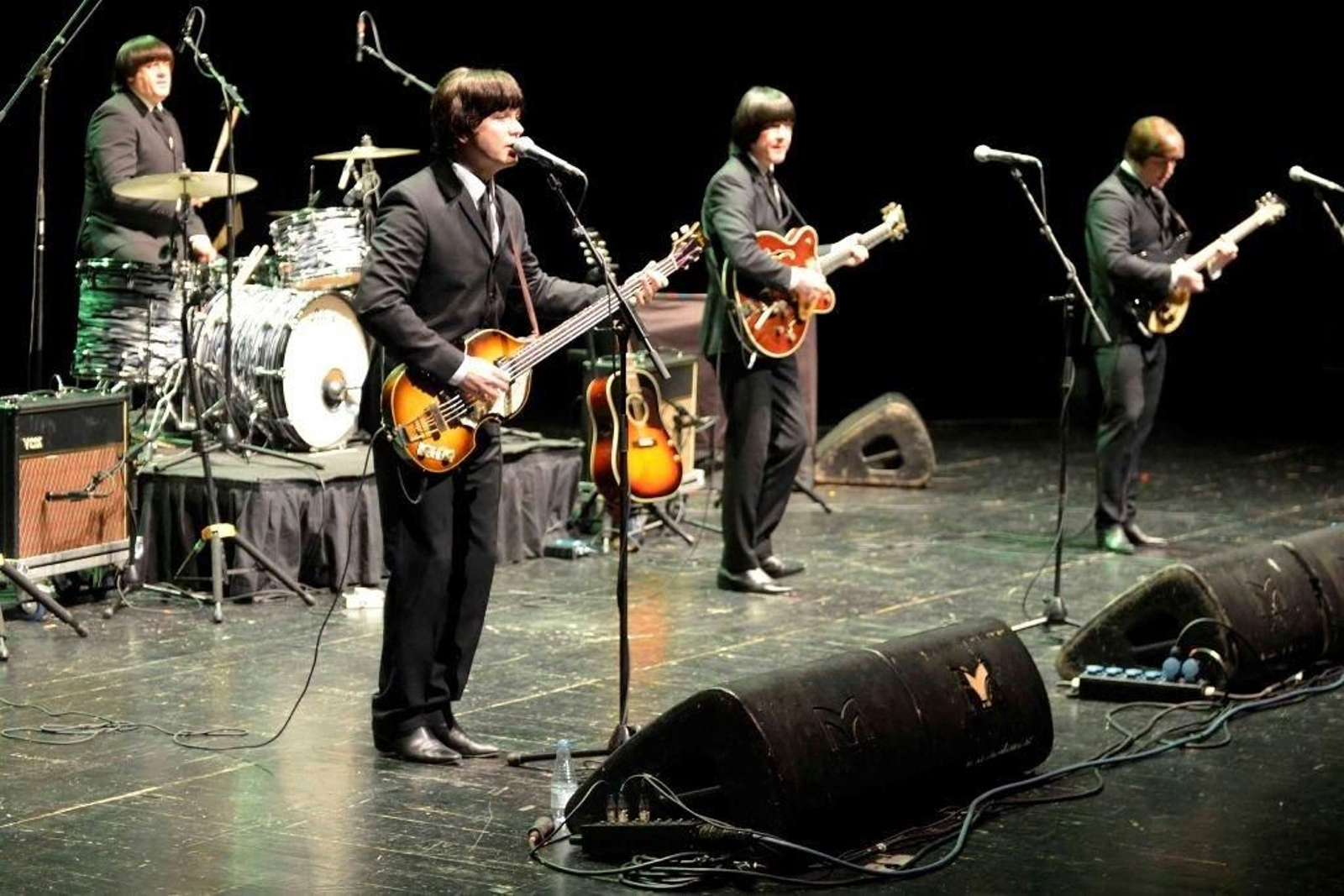 The Mersey Beatles, quizá la mejor banda tributo a la banda mítica, ayer en el Auditorio.