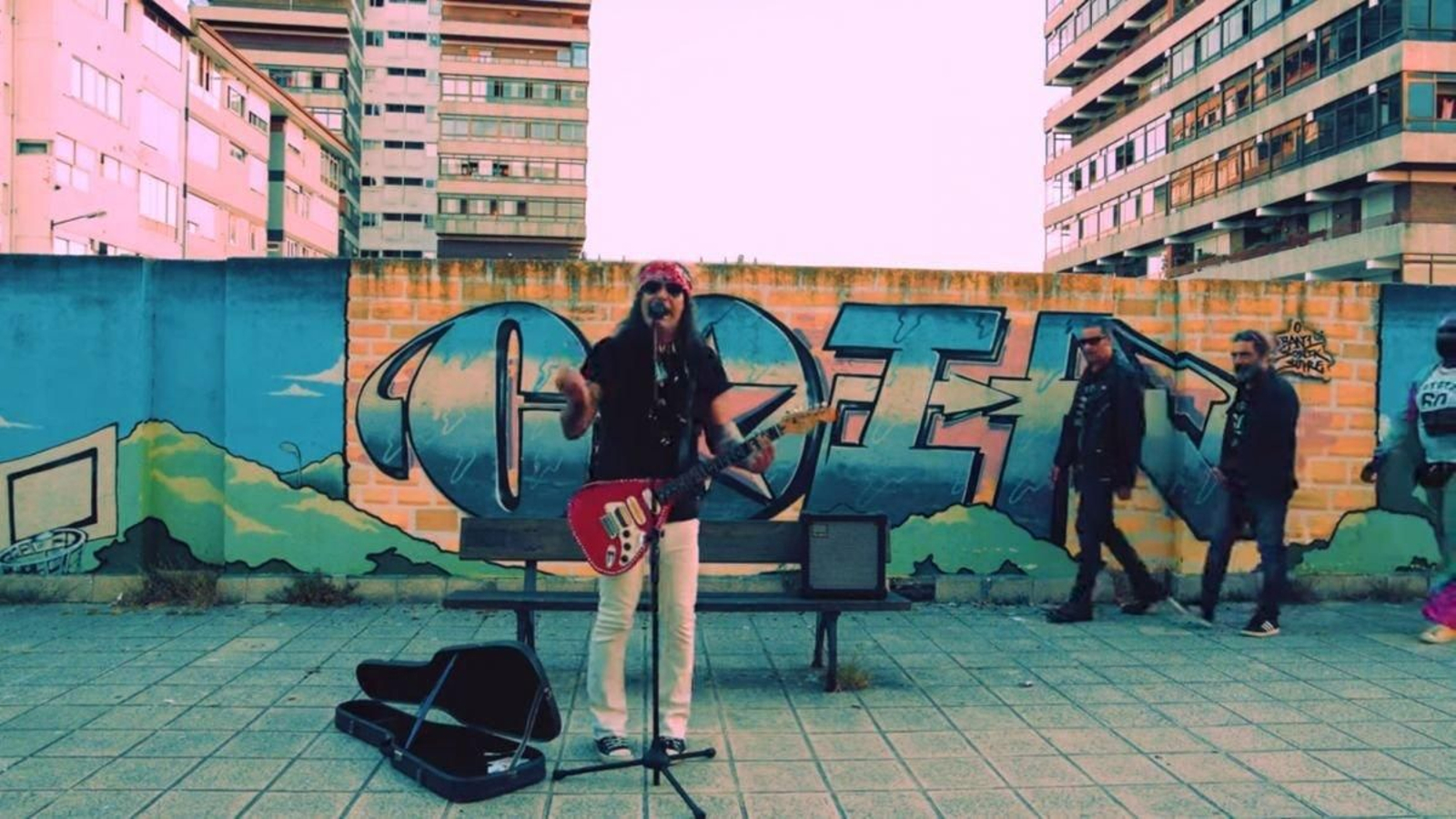 Una escena del vídeo de promoción de “Coia o Caos. Es la ley”, interpretada por João Tomba.