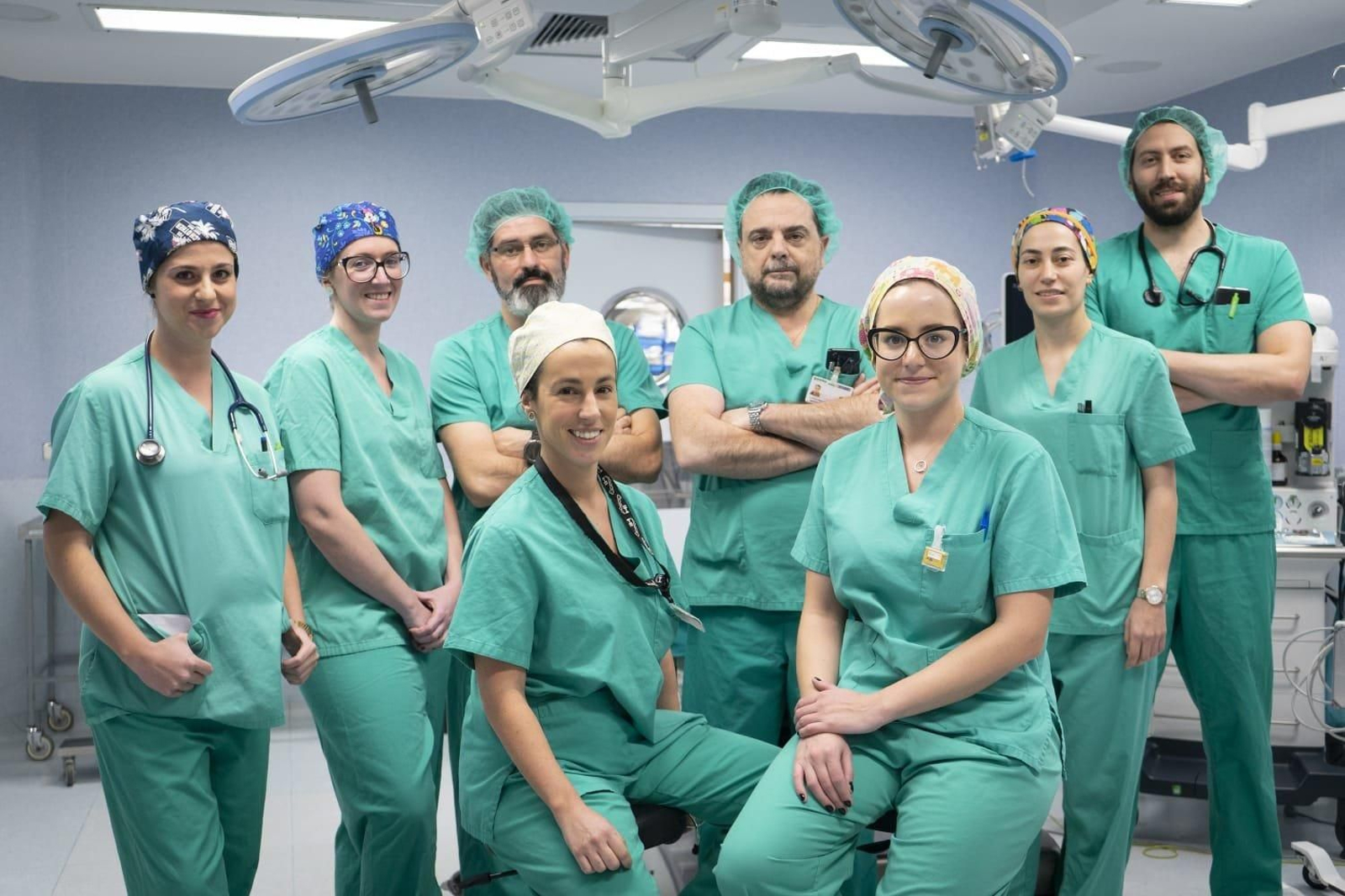 El equipo de la Unidad del Dolor con el doctor Jorge Sobrino en el centro