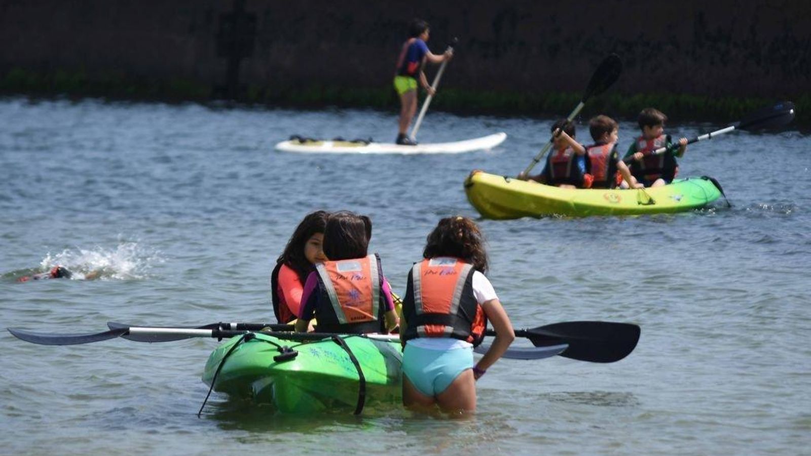 Un momento del campamento urbano vigués.
