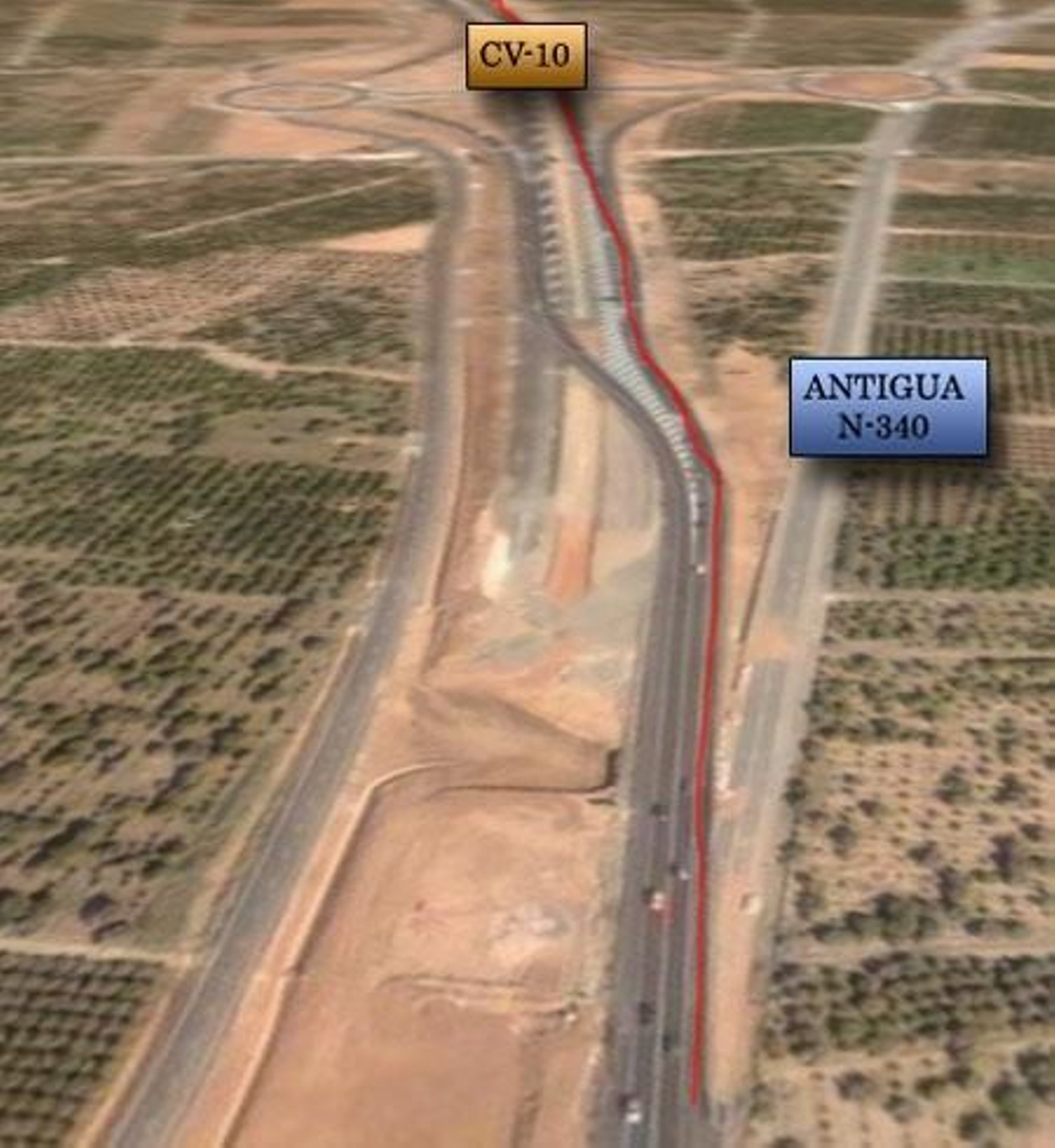 Proyecto para la duplicidad de la variante N-340 en Oropesa.