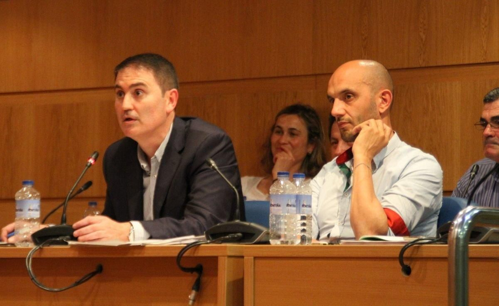 Los concejales del grupo municipal del PP, Carlos Martínez y Alejandro Lorenzo.