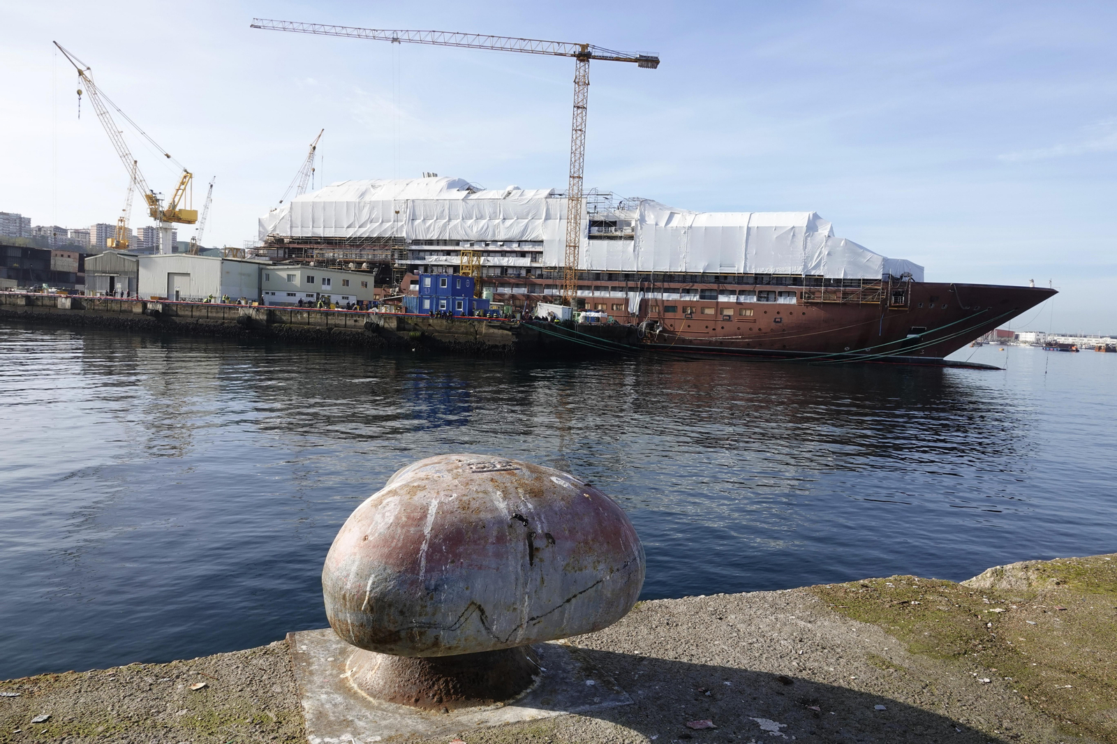 El crucero "Evrima" que está construyendo Barreras