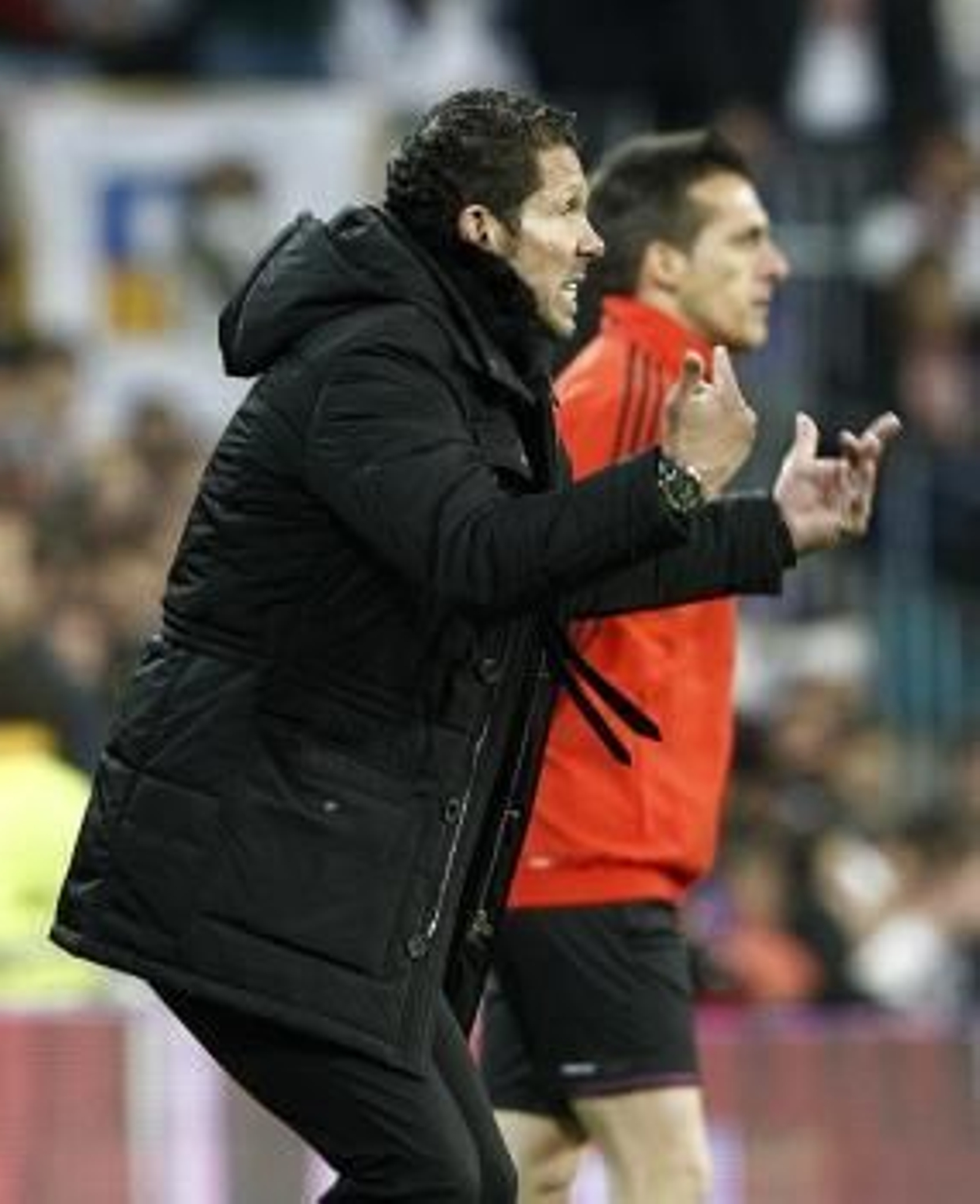 El entrenador del Atlético de Madrid, Diego Simeone
