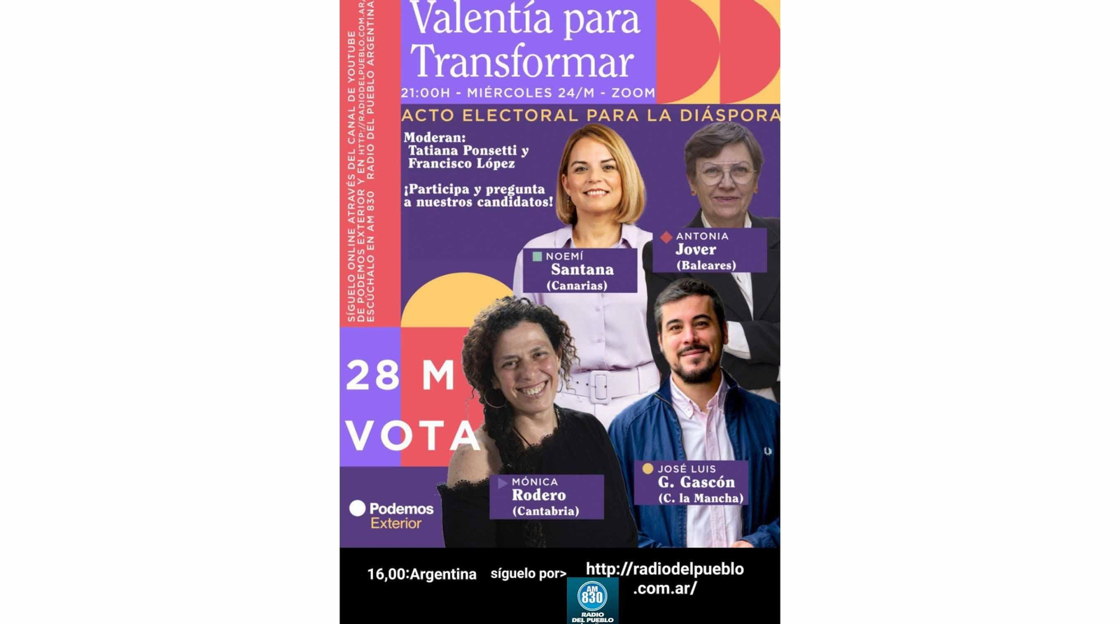 Podemos Diáspora Mitin web