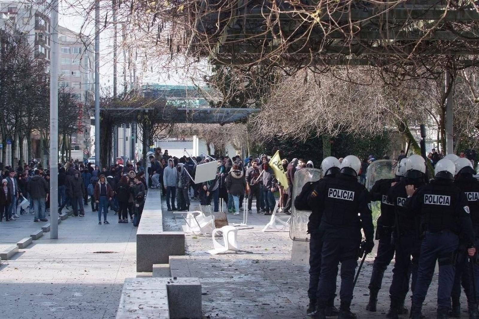 Una imagen de los disturbios de aquel 2014, aún sin juzgar.