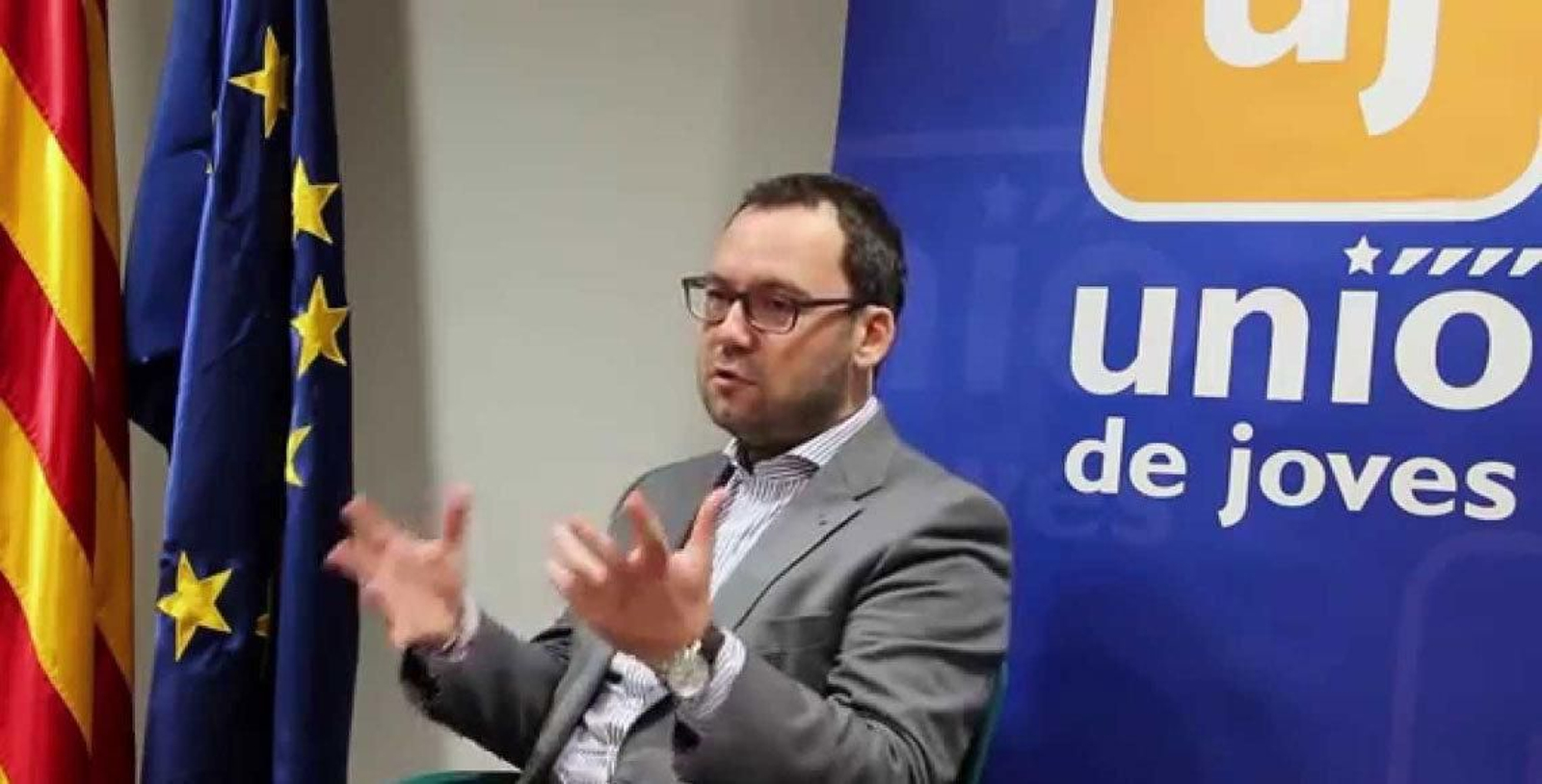 El director general de Relaciones Exteriores de la Generalitat, Iban Rabasa (UDC).