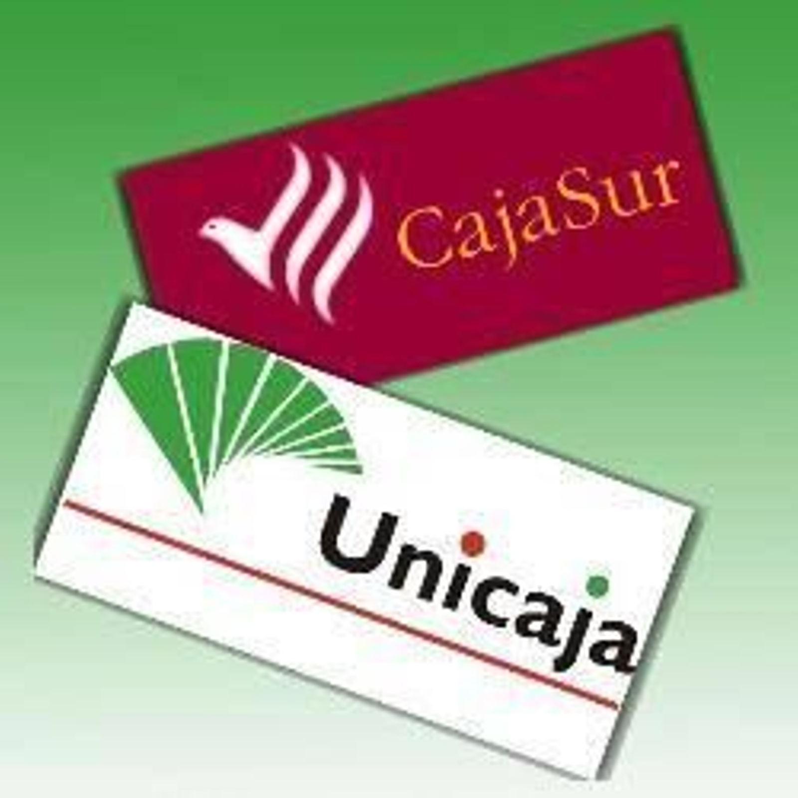 Logotipos de Unicaja y Cajasur.
