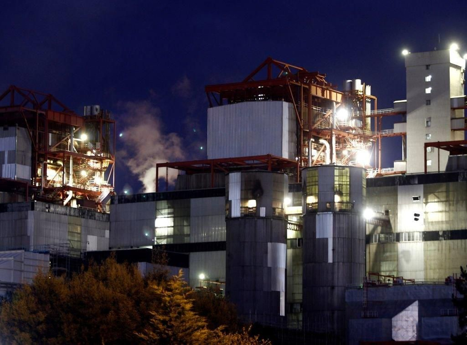 Vista de la central térmica de carbón de As Pontes.