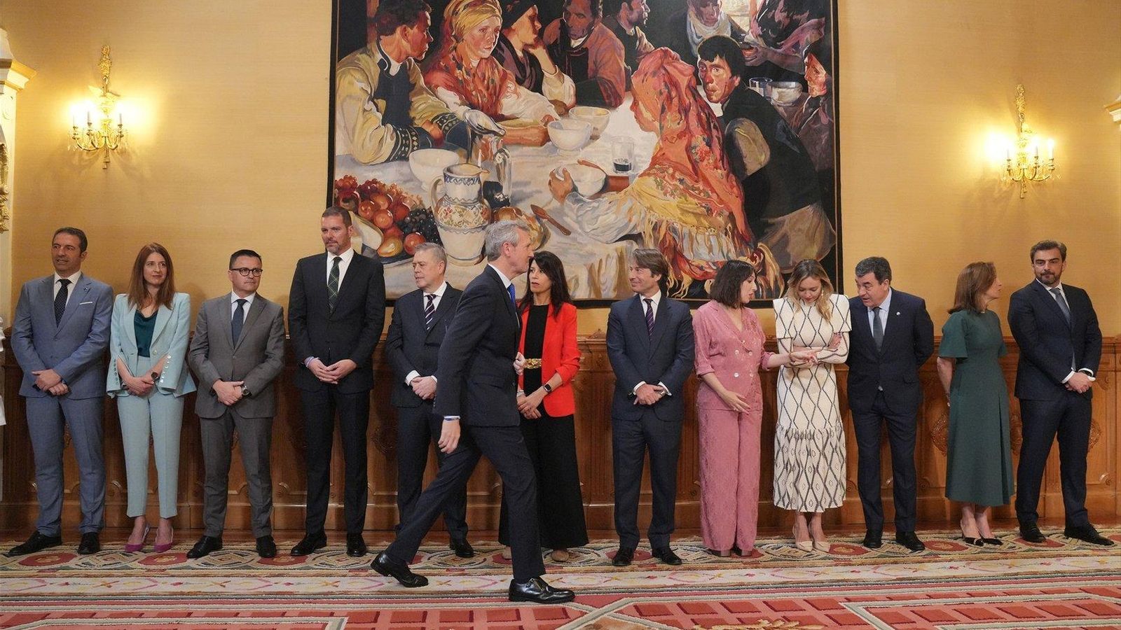 Toma de posesión de los conselleiros de la Xunta. // E.P.