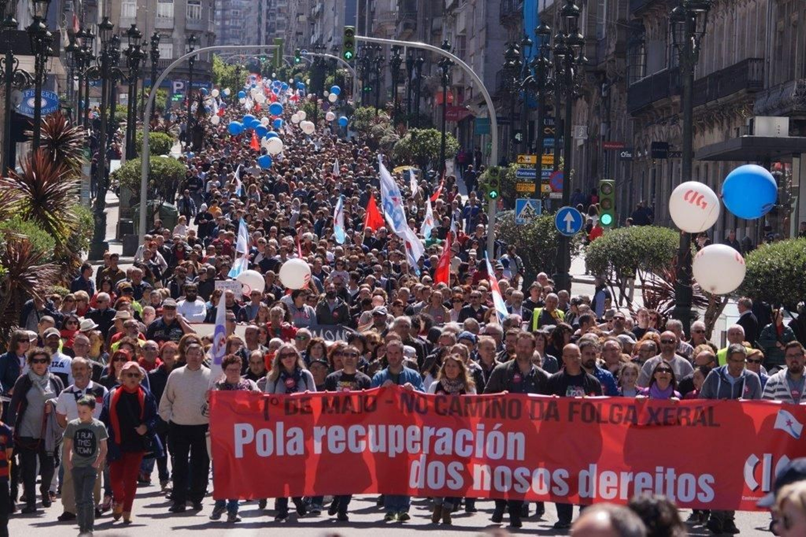 La manifestación de la CIG en Vigo  66