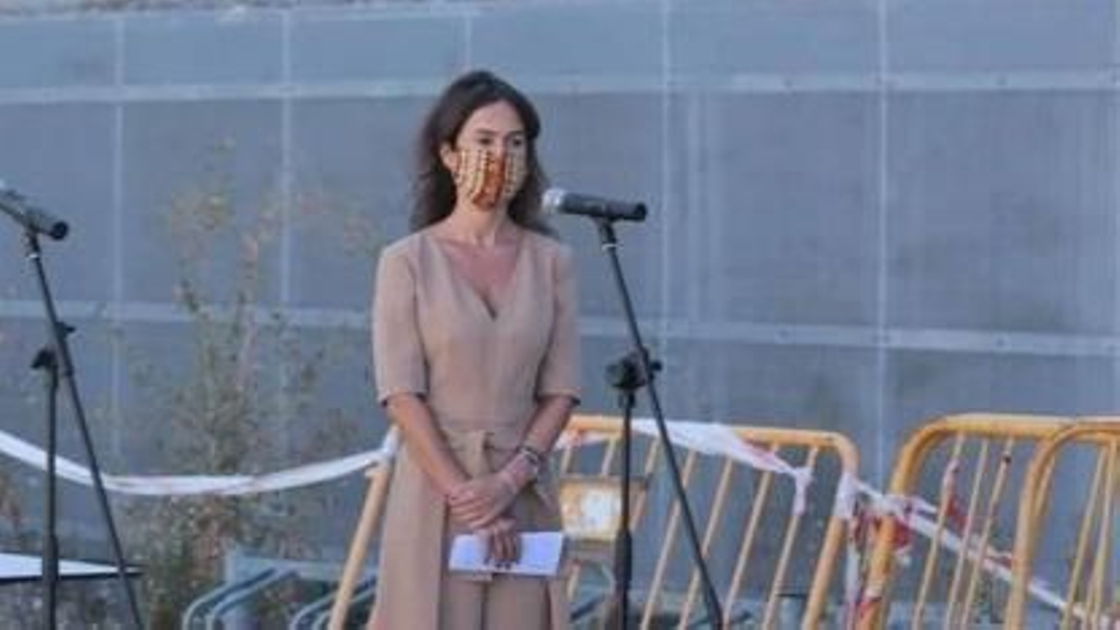 Isabel Pardo de Vera, presidenta de Adif, ayer en Vigo.