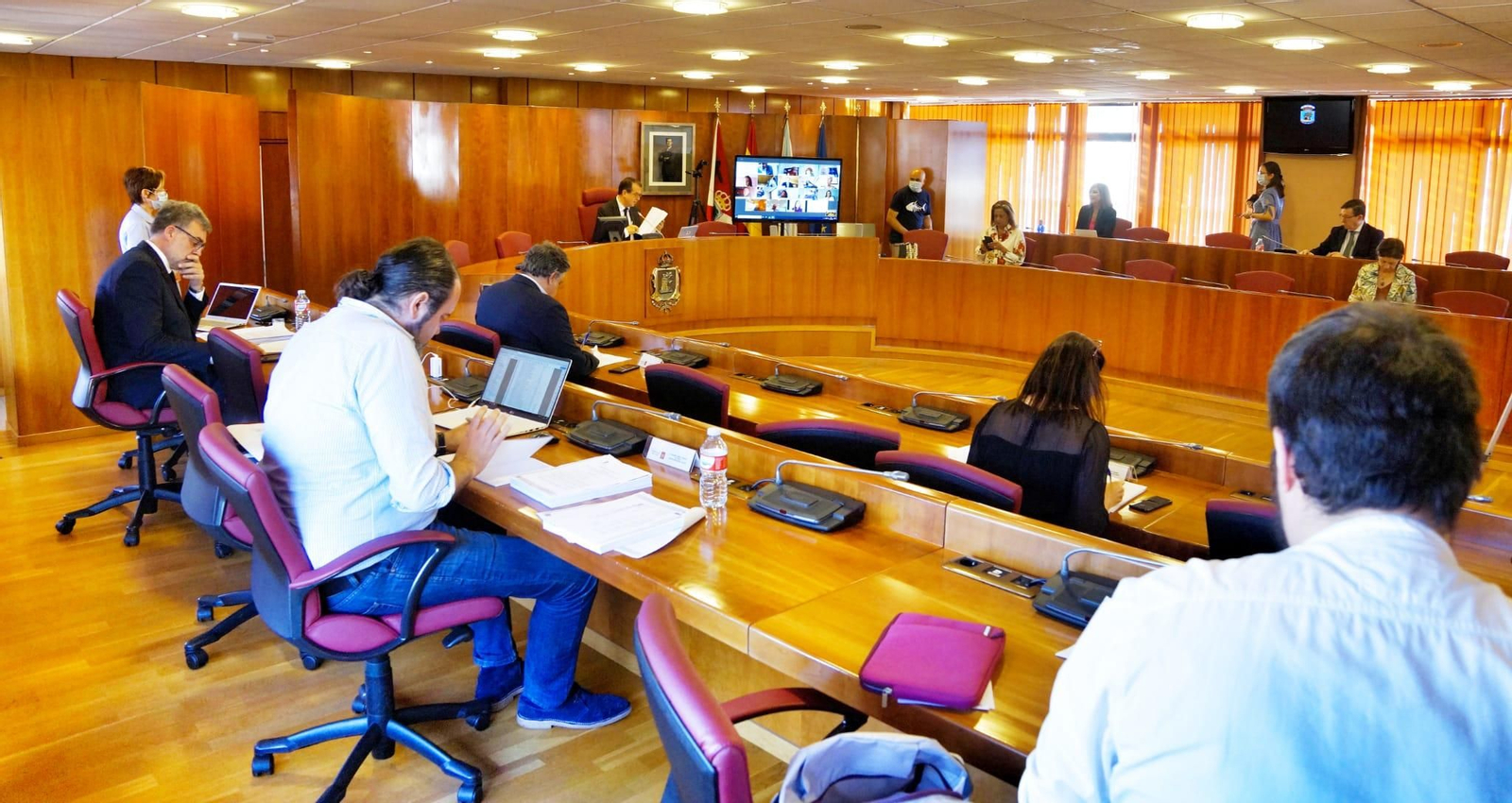 El pleno del concello esta mañana // Vicente
