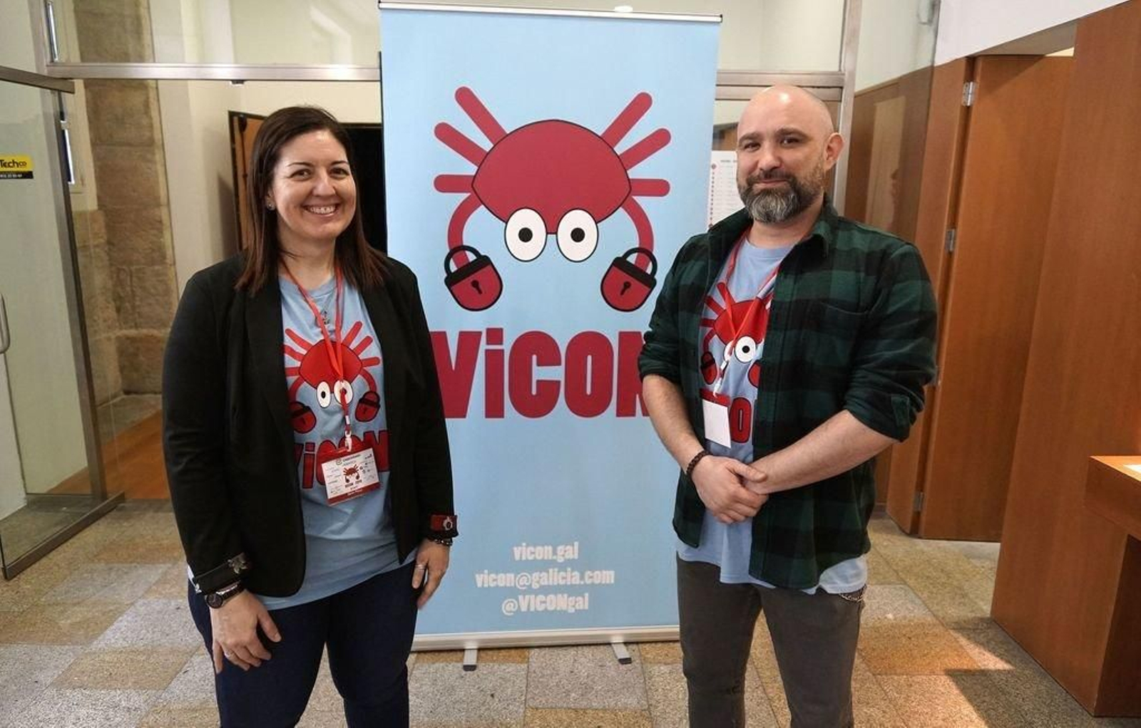 El presidente y vicepresidenta de la asociación Vicon, Antonio Fernandez y Belén Perez.