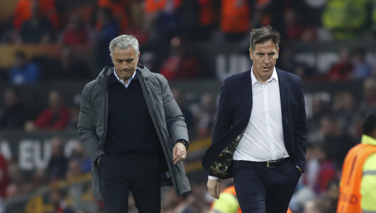 Las mejores imágenes del partido de vuelta entre Manchester United y Celta (1-1). // J.V. Landín