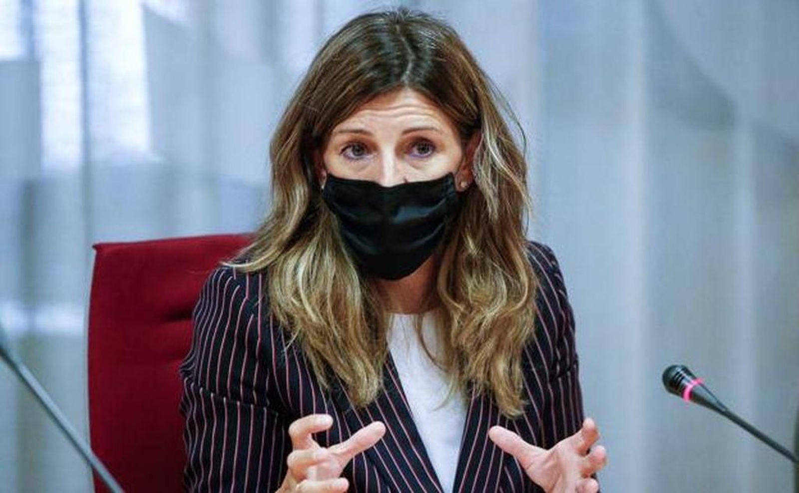 La ministra de Trabajo, Yolanda Díaz.