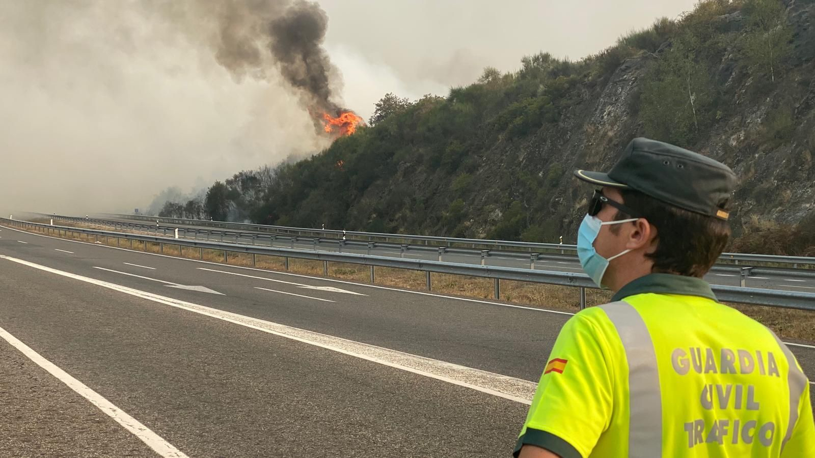 Ourense fue la provincia más afectada de todas con focos en A Mezquita, Cualedro o Lobios // Alberte