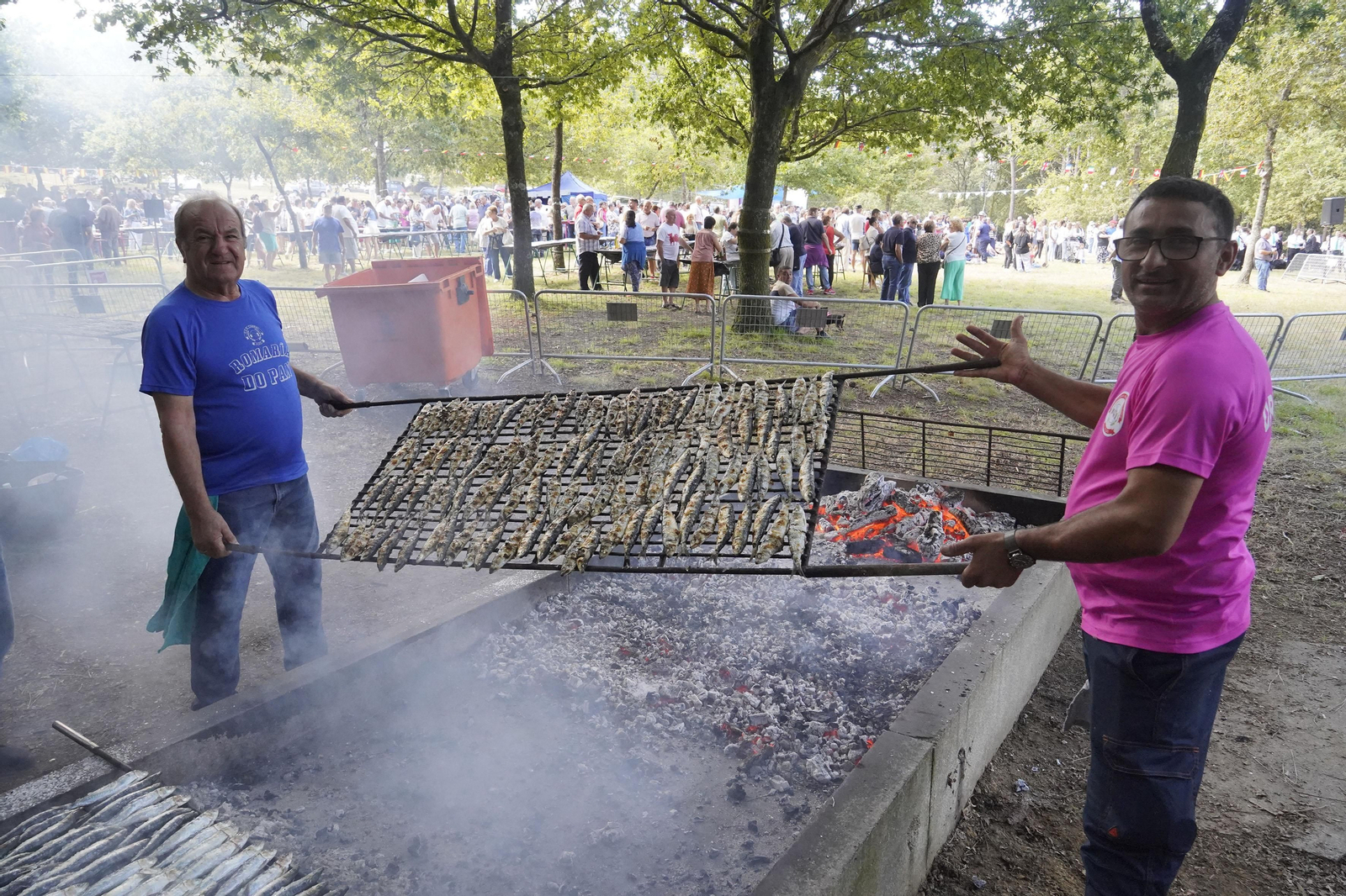 Sardinas en la Romaría do Pan de Millo en Cabral.