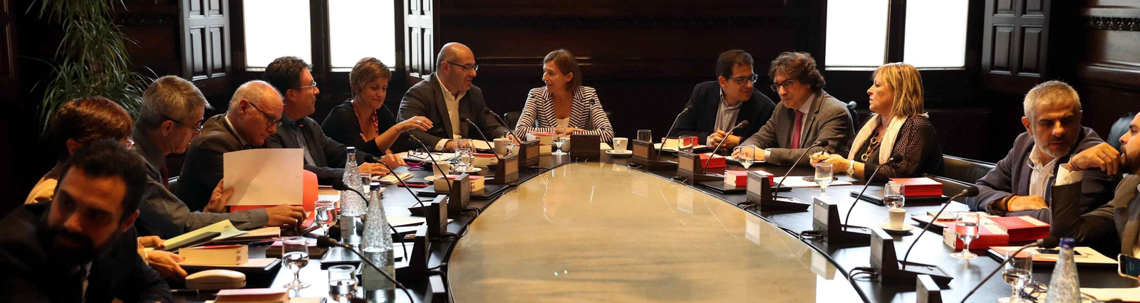 La presidenta del Parlament, Carme Forcadell, preside la reunión de la Junta de Portavoces